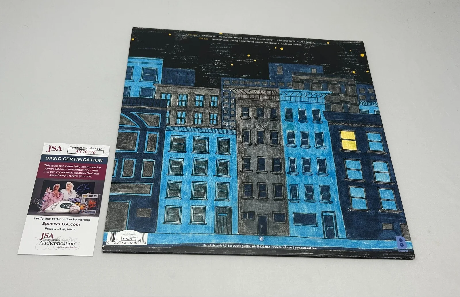 Matthew Caws signed Nada Surf The Weight Is A Gift Album JSA COA, изображение 2