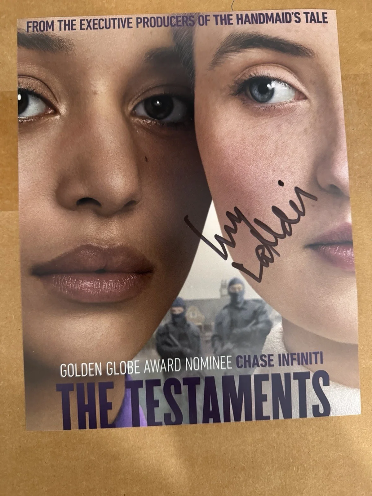 Lucy Halliday signed The Testaments 8x10 Poster photo Autograph Exact Proof, image 2