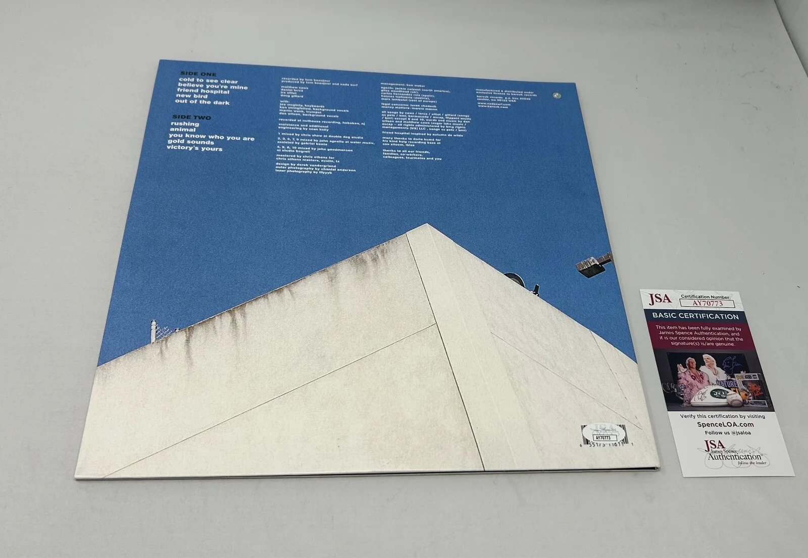 Matthew Caws signed Nada Surf You Know Who You Are Album JSA COA, изображение 2