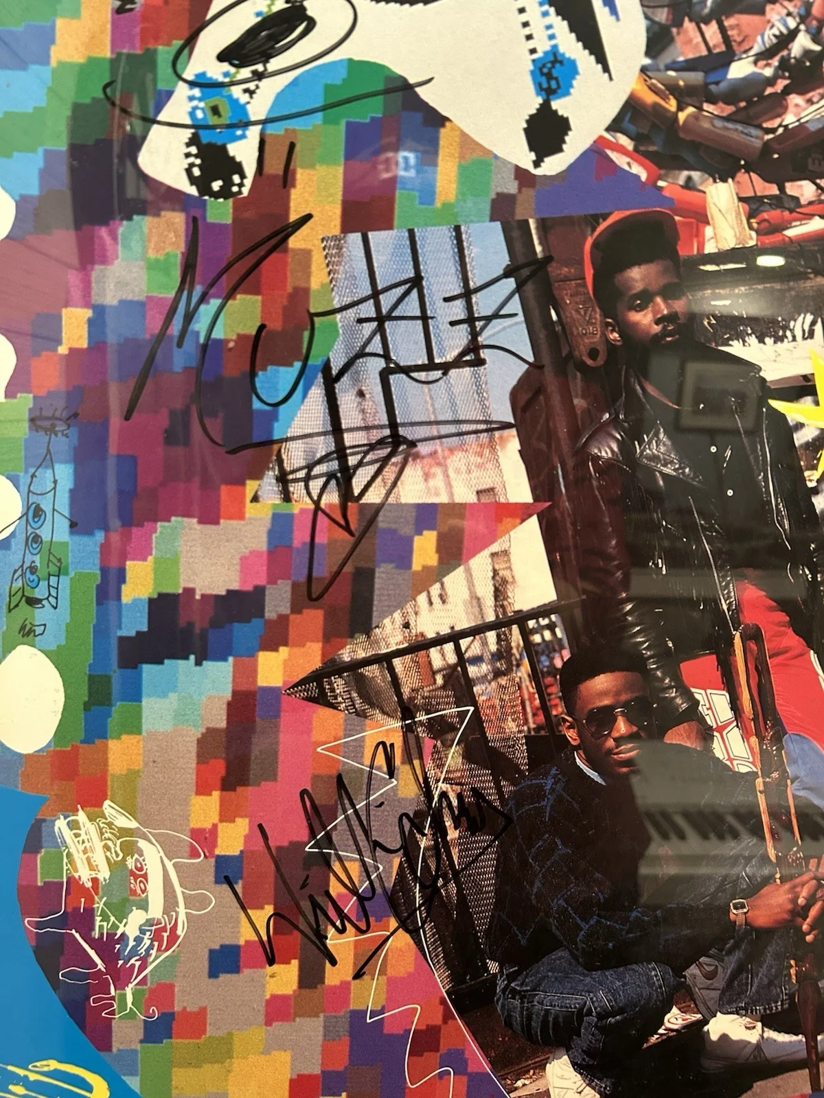 Vintage Living Colour Autographed Promotional Band Poster, изображение 4