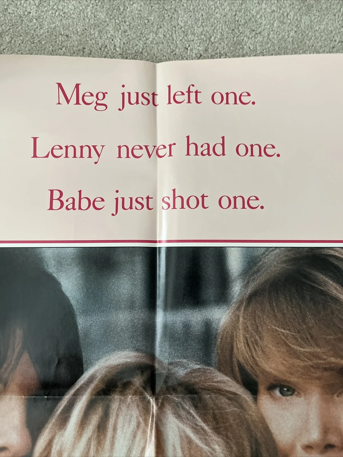 Crimes Of The Heart (1986) Original US One Sheet Movie Poster, изображение 3