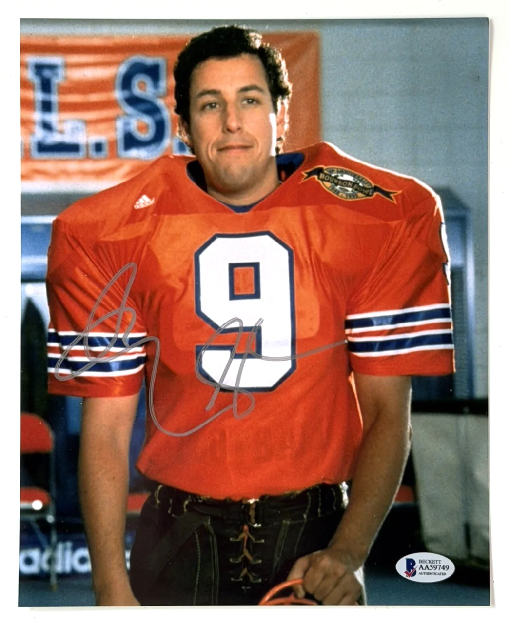 Adam Sandler — Adam Sandler Signed 8x10 Photo The Waterboy Bobby Boucher Auto BAS Beckett COA, изображение 2