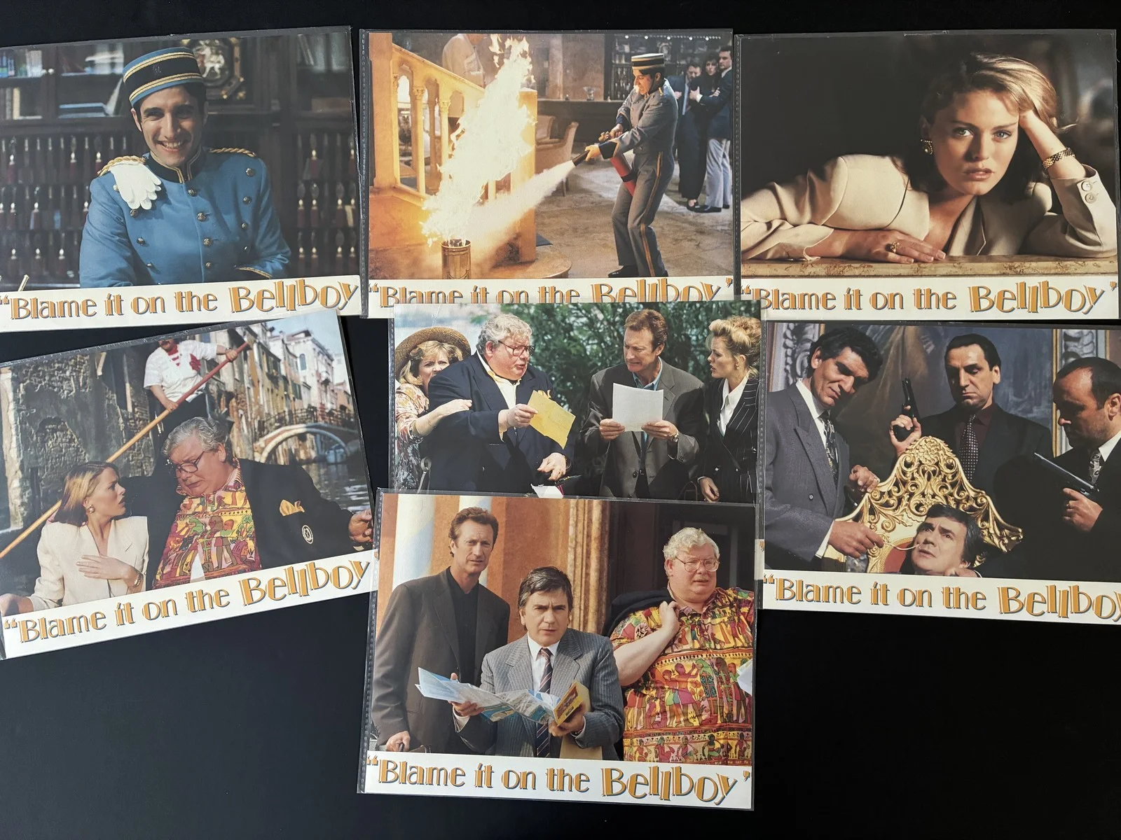 Blame It On The Bellboy (1992) Original Lobby Cards x 7 with Dudley Moore, image 2