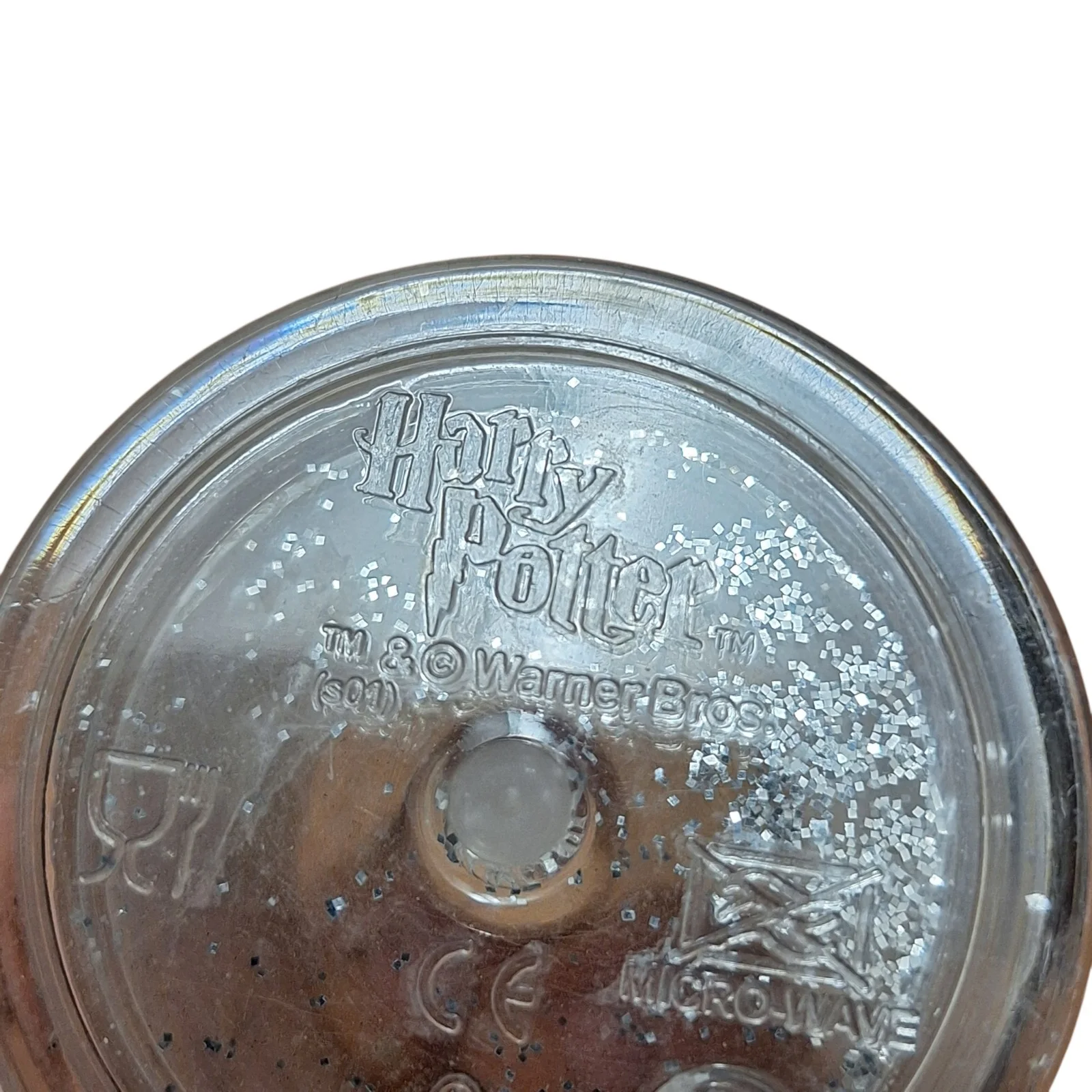 Harry Potter & the Philosopher's Stone Plastic Drinking Glass Glitter 2001 Movie, image 4