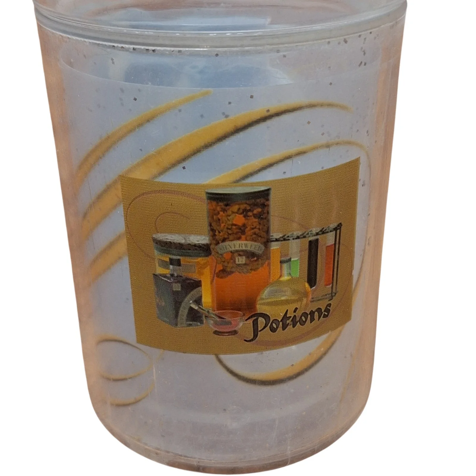 Harry Potter & the Philosopher's Stone Plastic Drinking Glass Glitter 2001 Movie, image 5