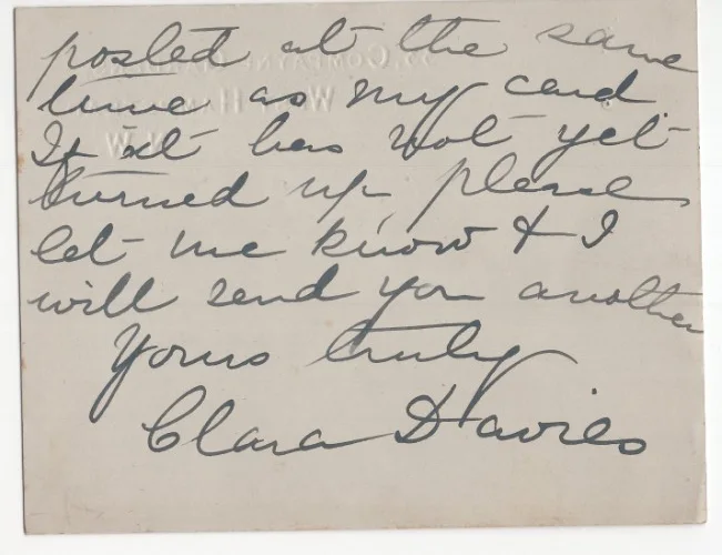 Clara Novello Davies (1861-1943) Signed Card / Autographed Welsh Singer, изображение 2