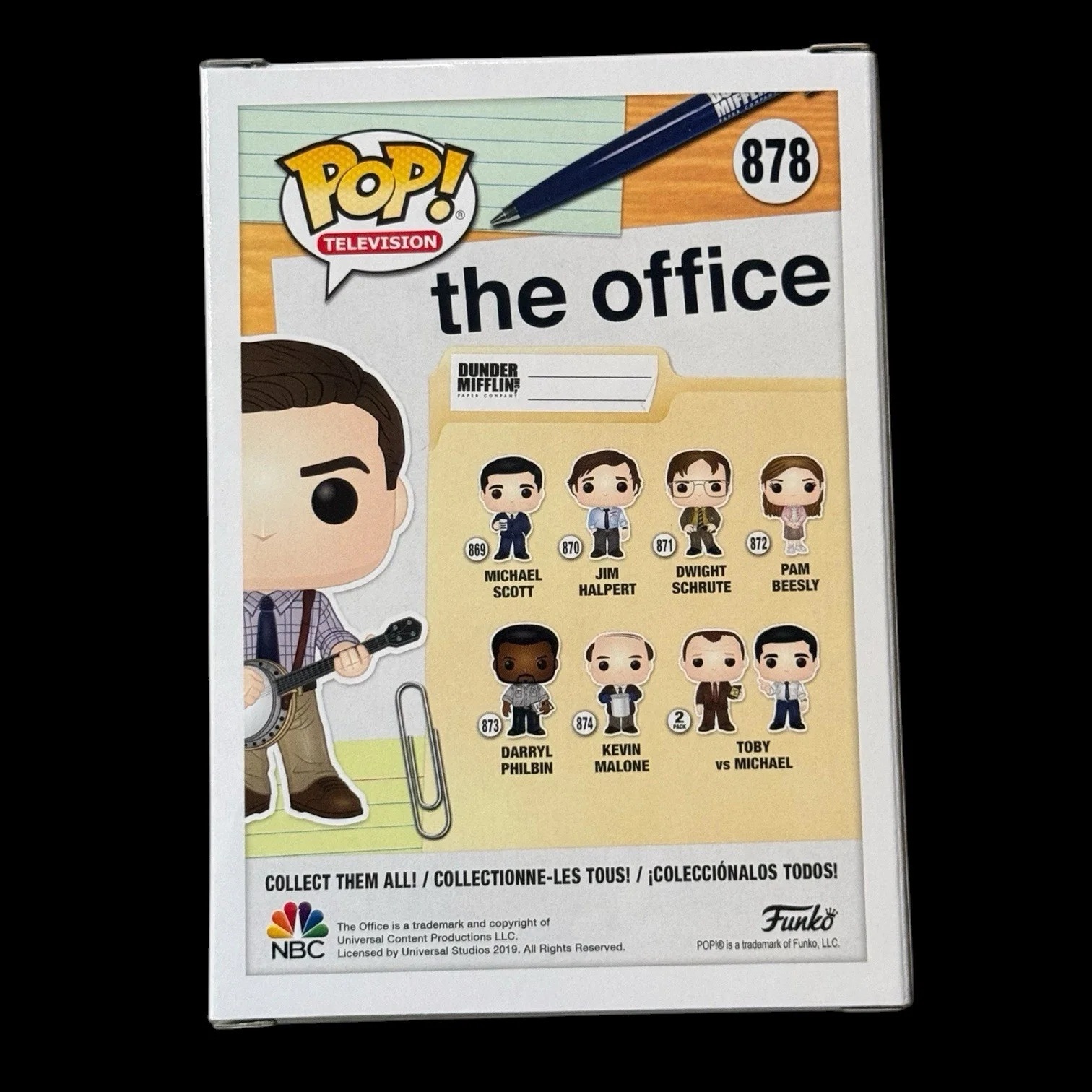Ed Helms Signed Andy Bernard Funko Pop #878 PSA/DNA COA Autograph The Office, изображение 3