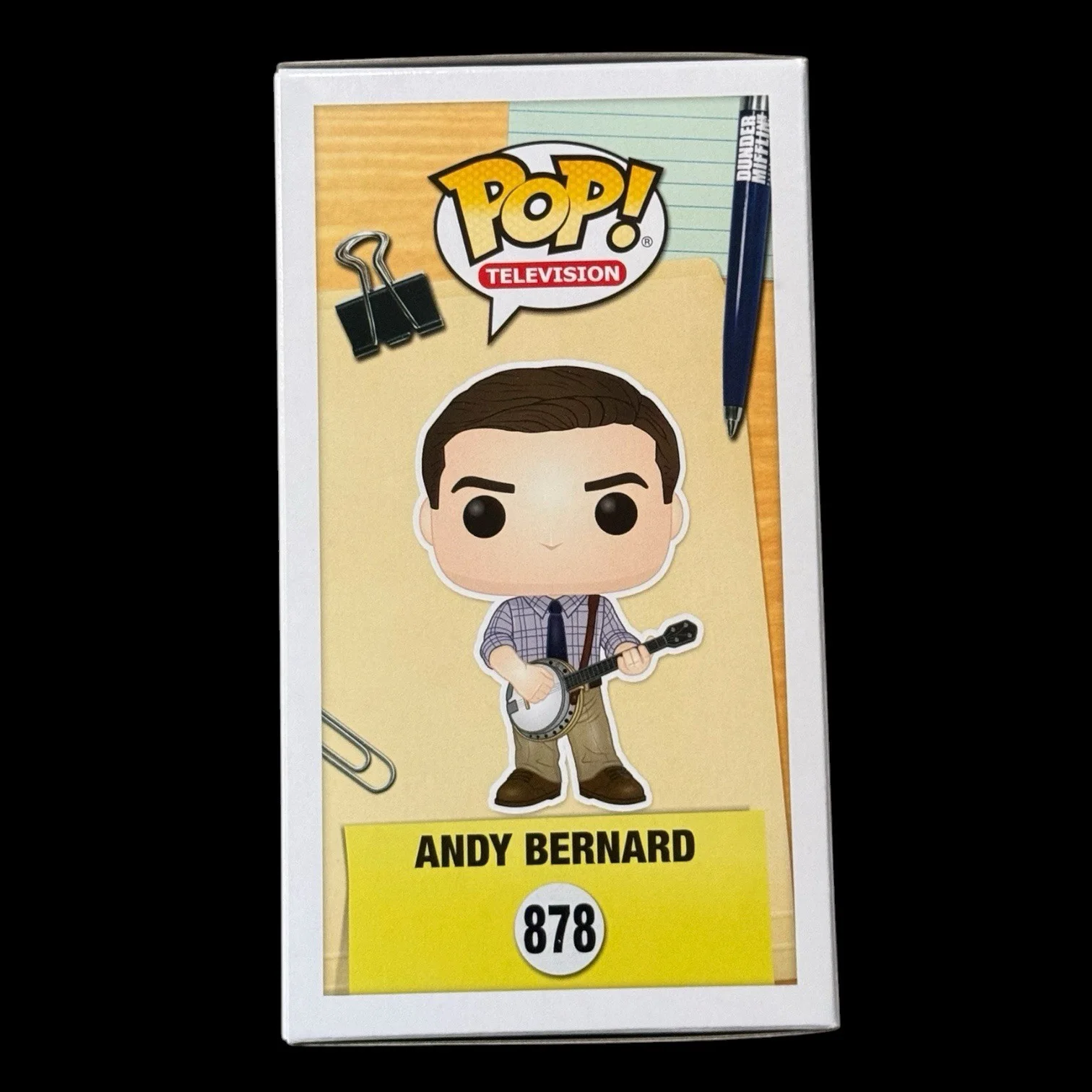 Ed Helms Signed Andy Bernard Funko Pop #878 PSA/DNA COA Autograph The Office, изображение 4