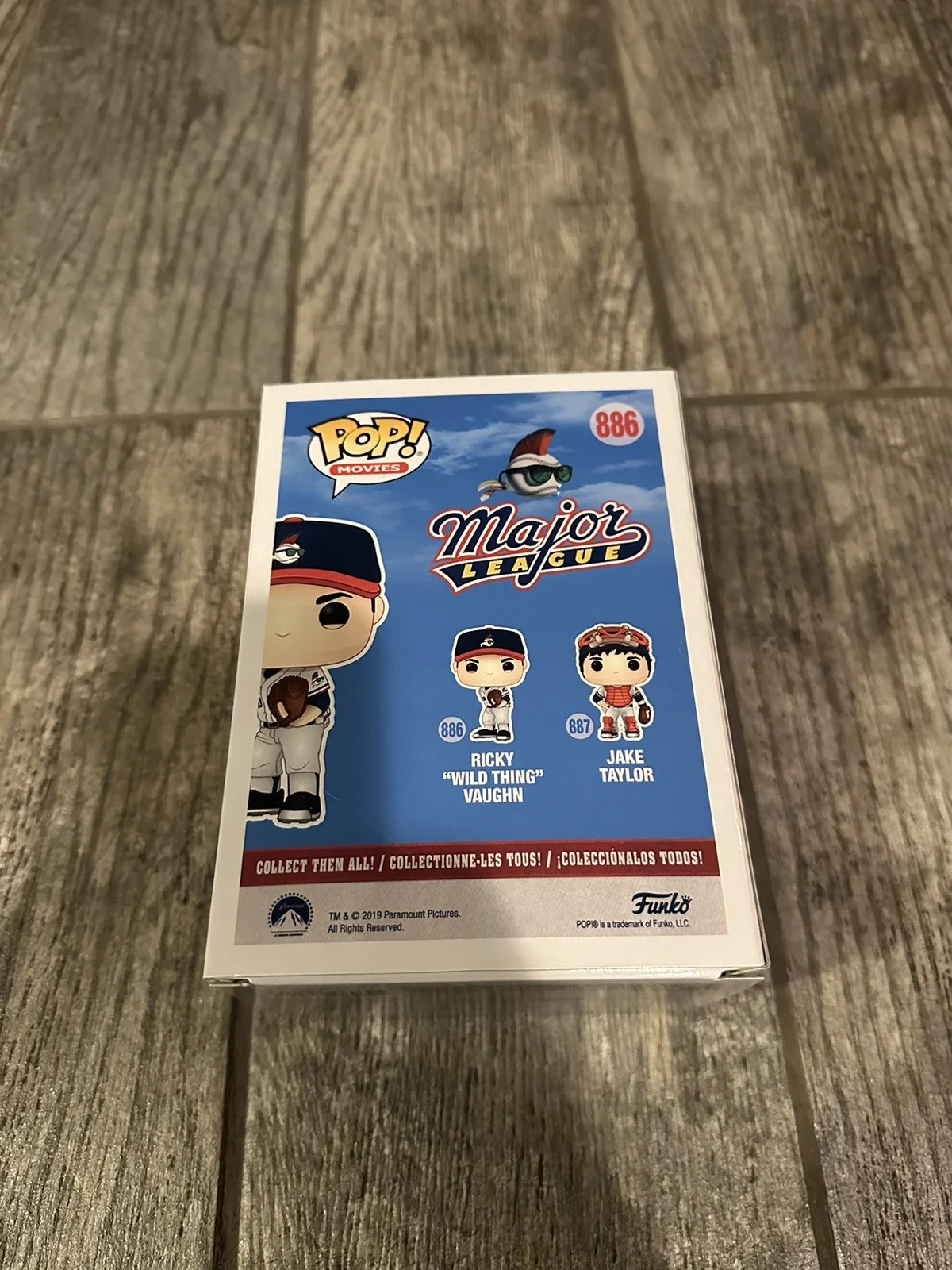 CHARLIE SHEEN SIGNED RICKY VAUGHN FUNKO POP PSA COA AUTOGRAPHED WILD THING, image 4
