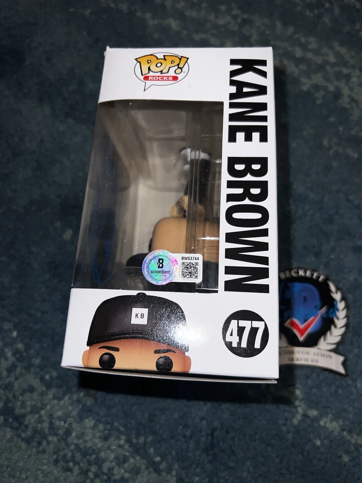 Kane Brown Signed Official Funko Pop Figure Country Music Star Beckett, изображение 2