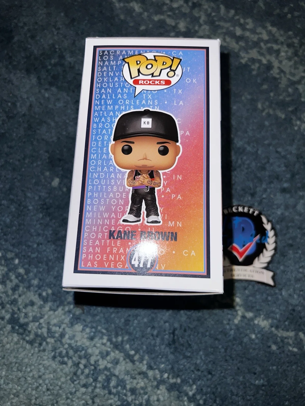 Kane Brown Signed Official Funko Pop Figure Country Music Star Beckett, изображение 4