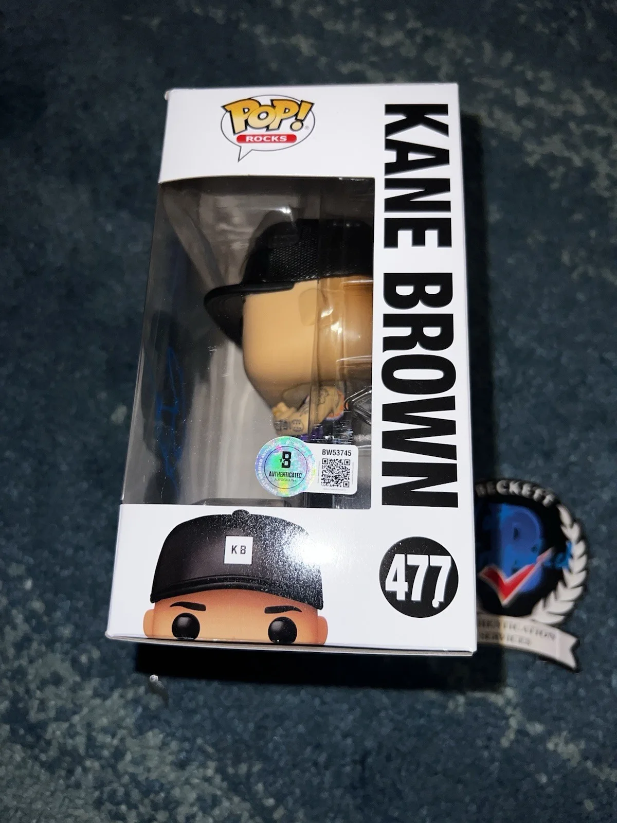 Kane Brown Signed Official Funko Pop Figure Country Music Star Beckett #2, изображение 2