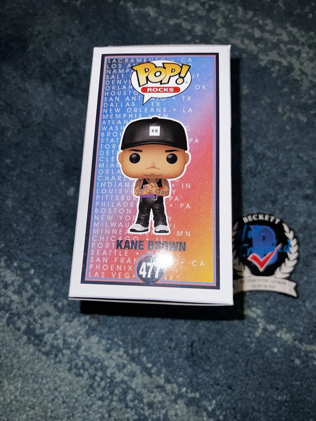 Kane Brown Signed Official Funko Pop Figure Country Music Star Beckett #2, изображение 4