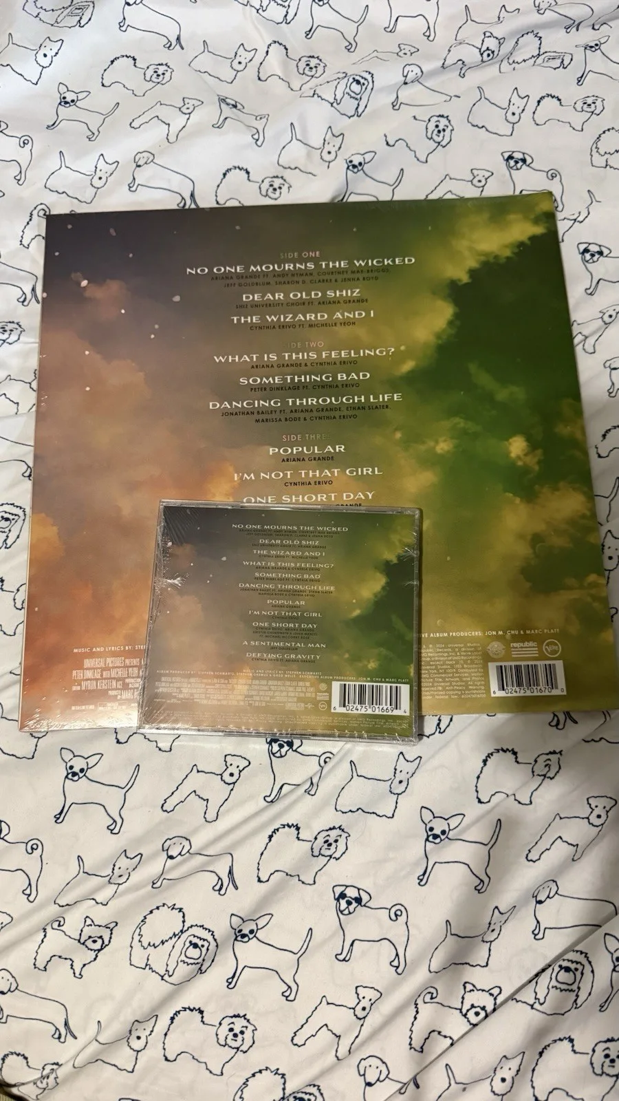 🖊️Signed Wicked CD AND Vinyl Both Signed And Sealed Ariana Grande And Cynthia, изображение 2
