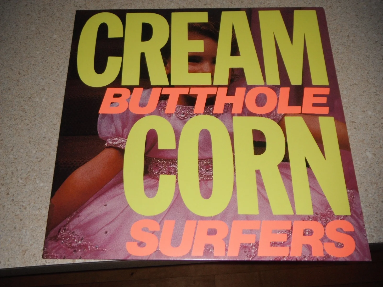 BUTTHOLE SURFERS SIGNED CREAM CORN FROM THE SOCKET OF DAVIS VINYL ALBUM, image 2