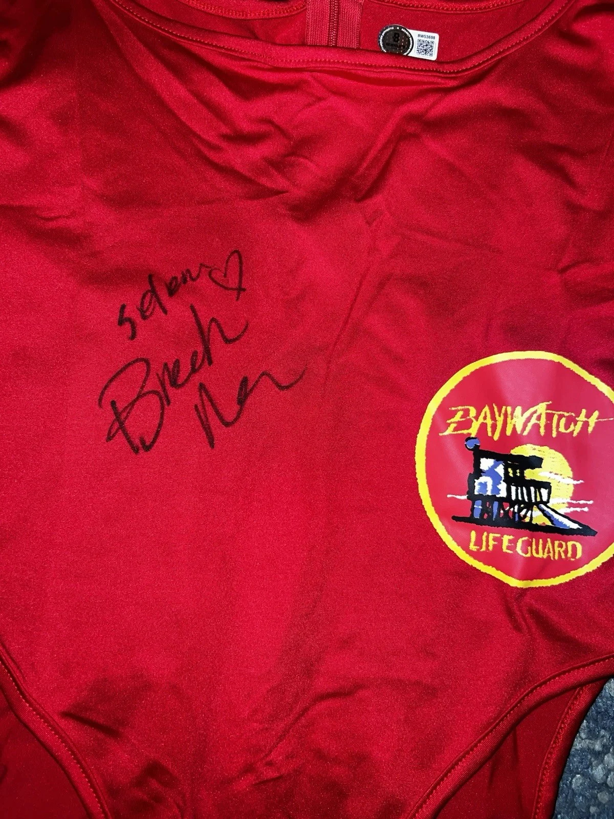 Brooks Nader Signed Baywatch Swimsuit Selene Sports Illustrated Legend Beckett, изображение 2