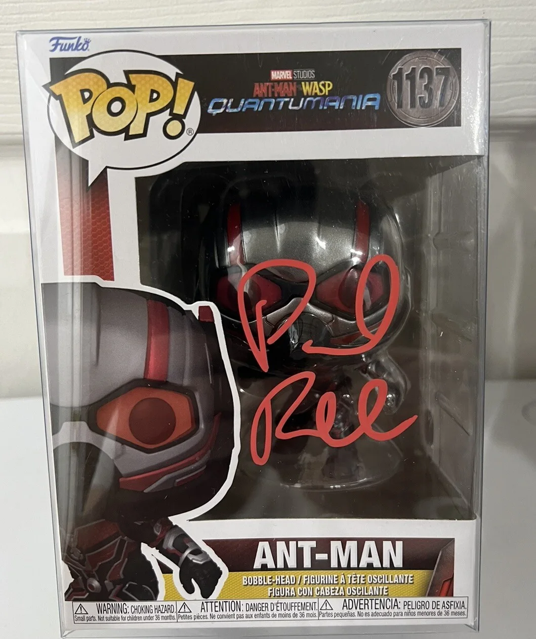 Paul Rudd — Paul Rudd Signed Ant-Man Funko 1137 Quantumania Authentic Autograph Coa Pro Cert, image 2