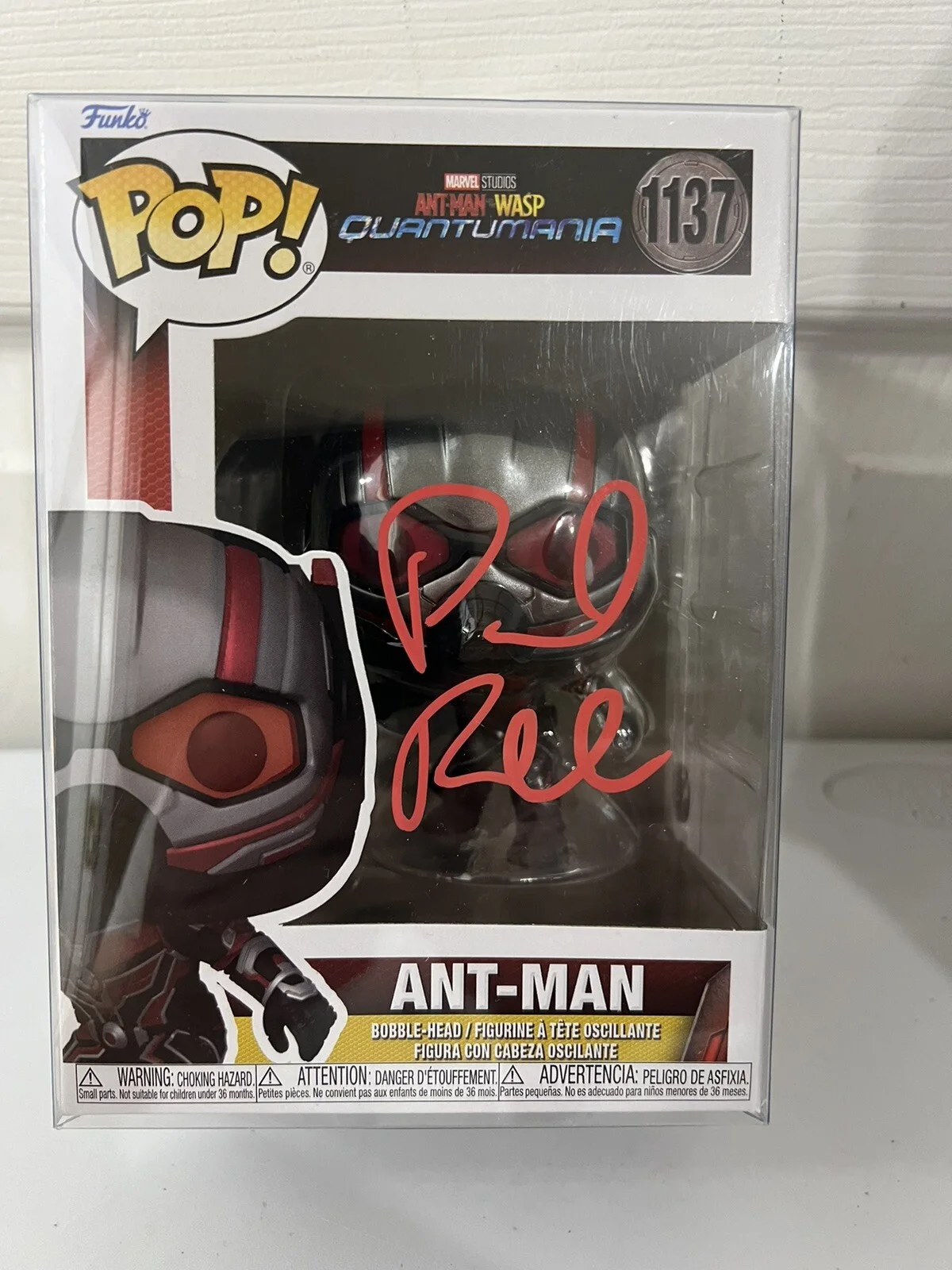 Paul Rudd — Paul Rudd Signed Ant-Man Funko 1137 Quantumania Authentic Autograph Coa Pro Cert, image 3