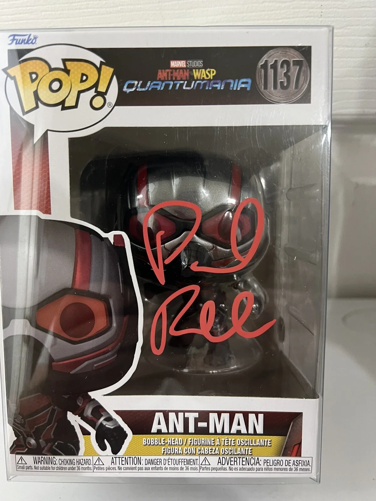 Paul Rudd — Paul Rudd Signed Ant-Man Funko 1137 Quantumania Authentic Autograph Coa Pro Cert, image 4