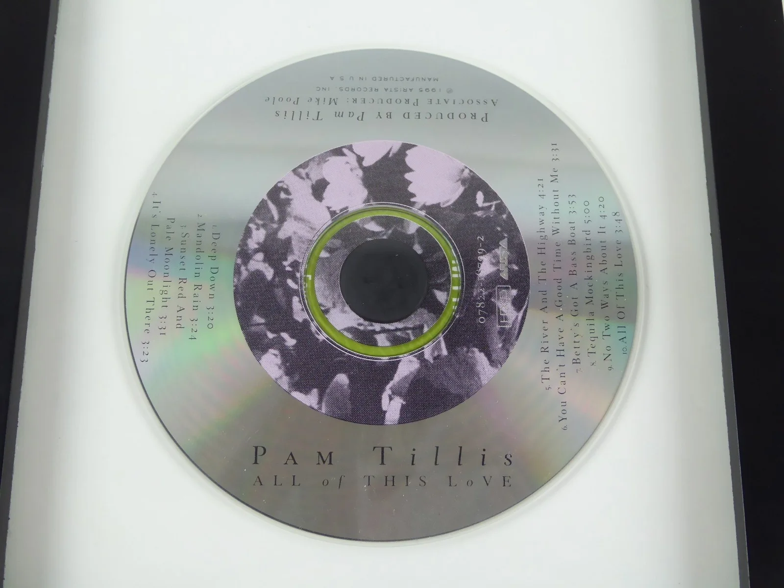 Pam Tillis Signed Autographed All Of This Love Framed Display Matted CD W/Cover, image 3