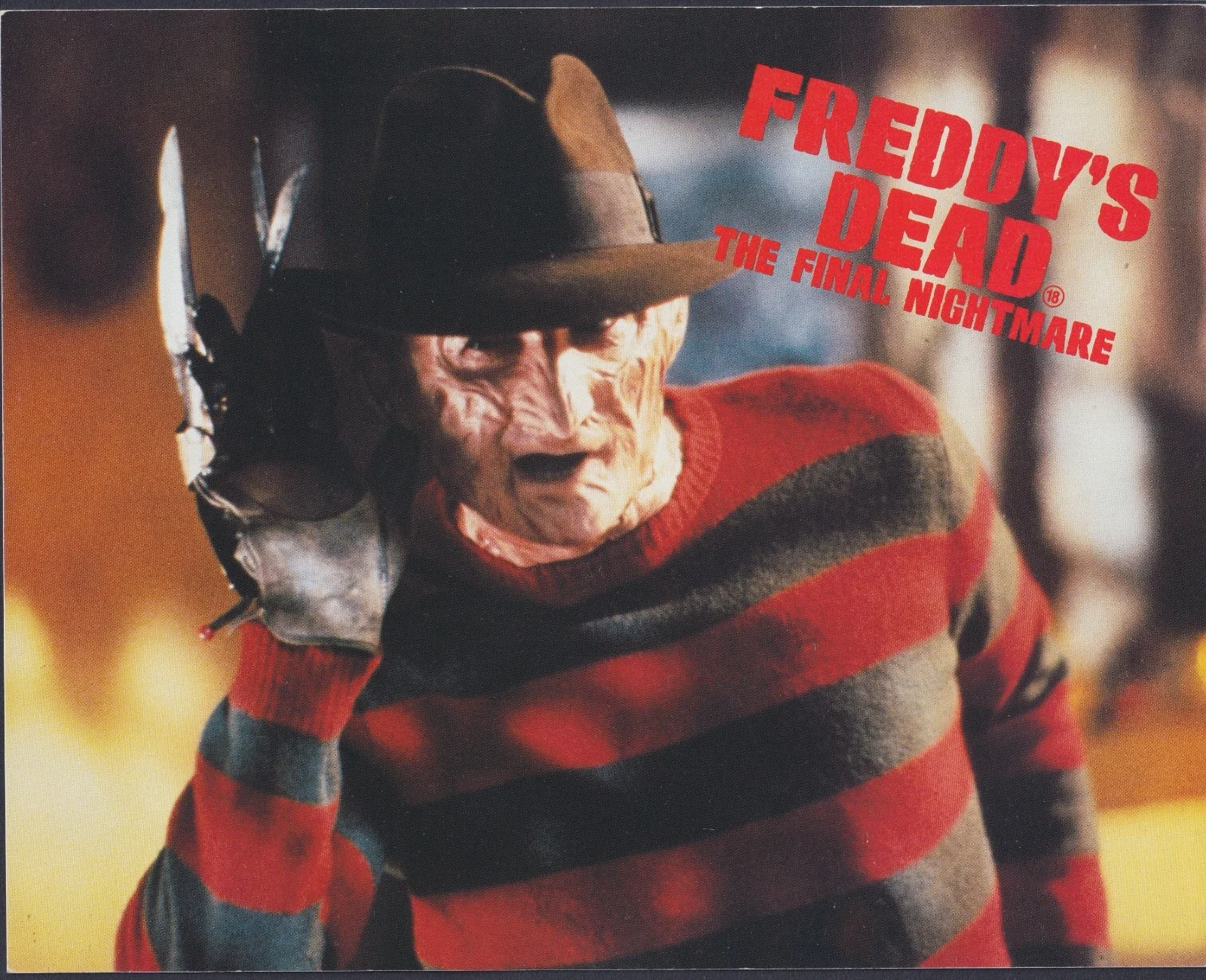 Freddys Dead: The Final Nightmare 4x Original UK FOH Lobby Cards Elm Street 1991, изображение 2