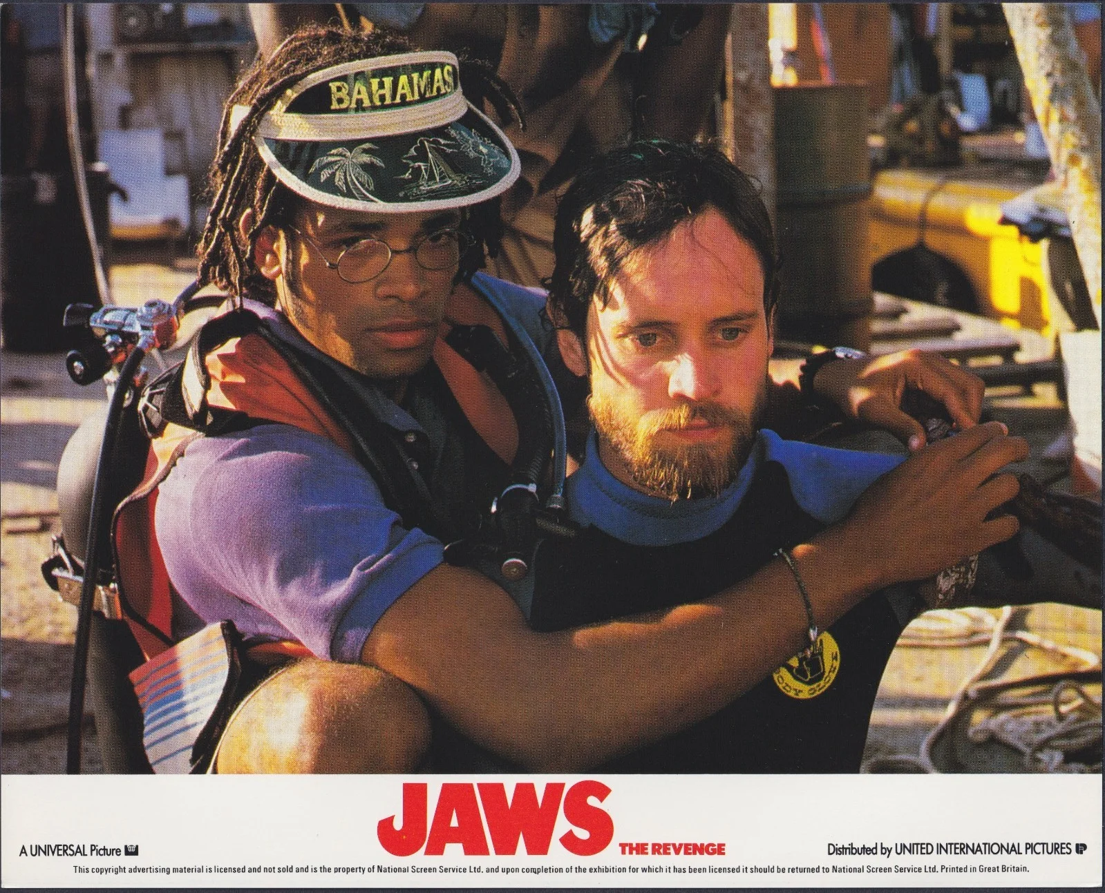 Jaws: The Revenge 8x Original UK FOH Lobby Cards Michael Caine 1987, изображение 5