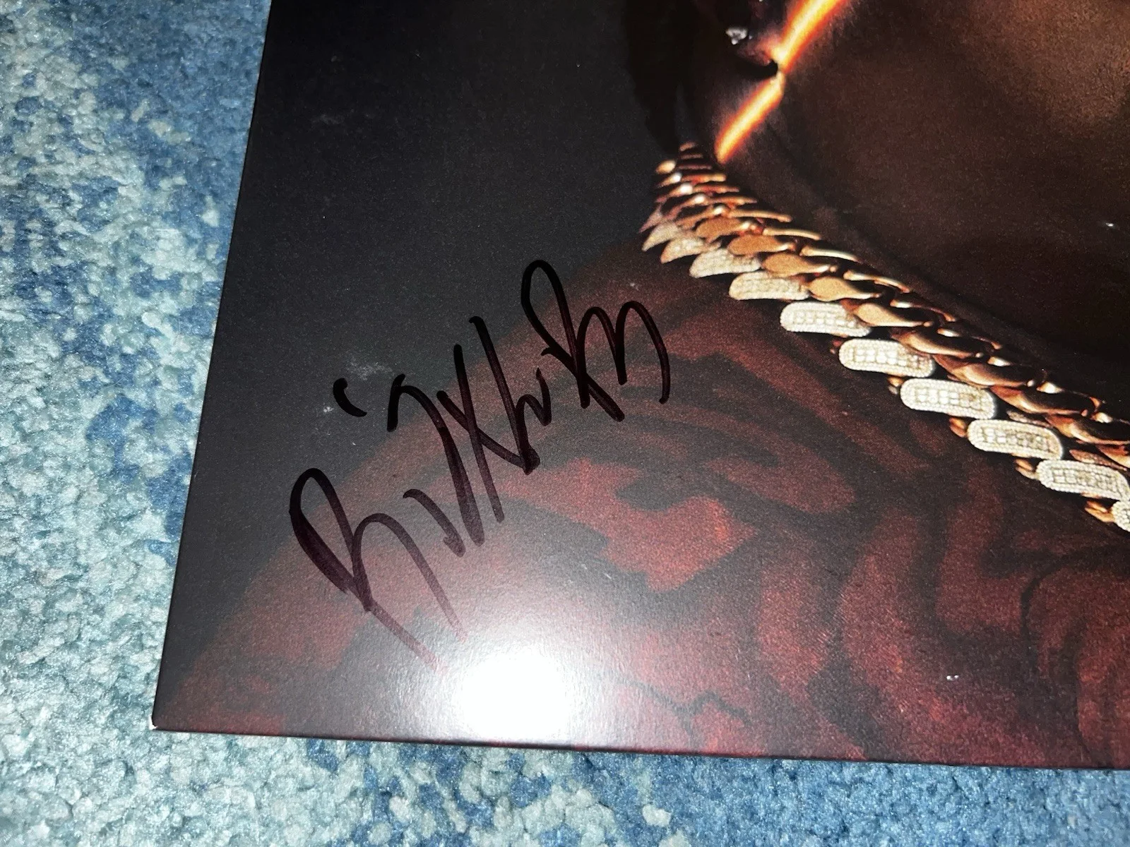 BigXthaPlug Signed Take Care Vinyl Rap Superstar Legend Beckett #2, image 2