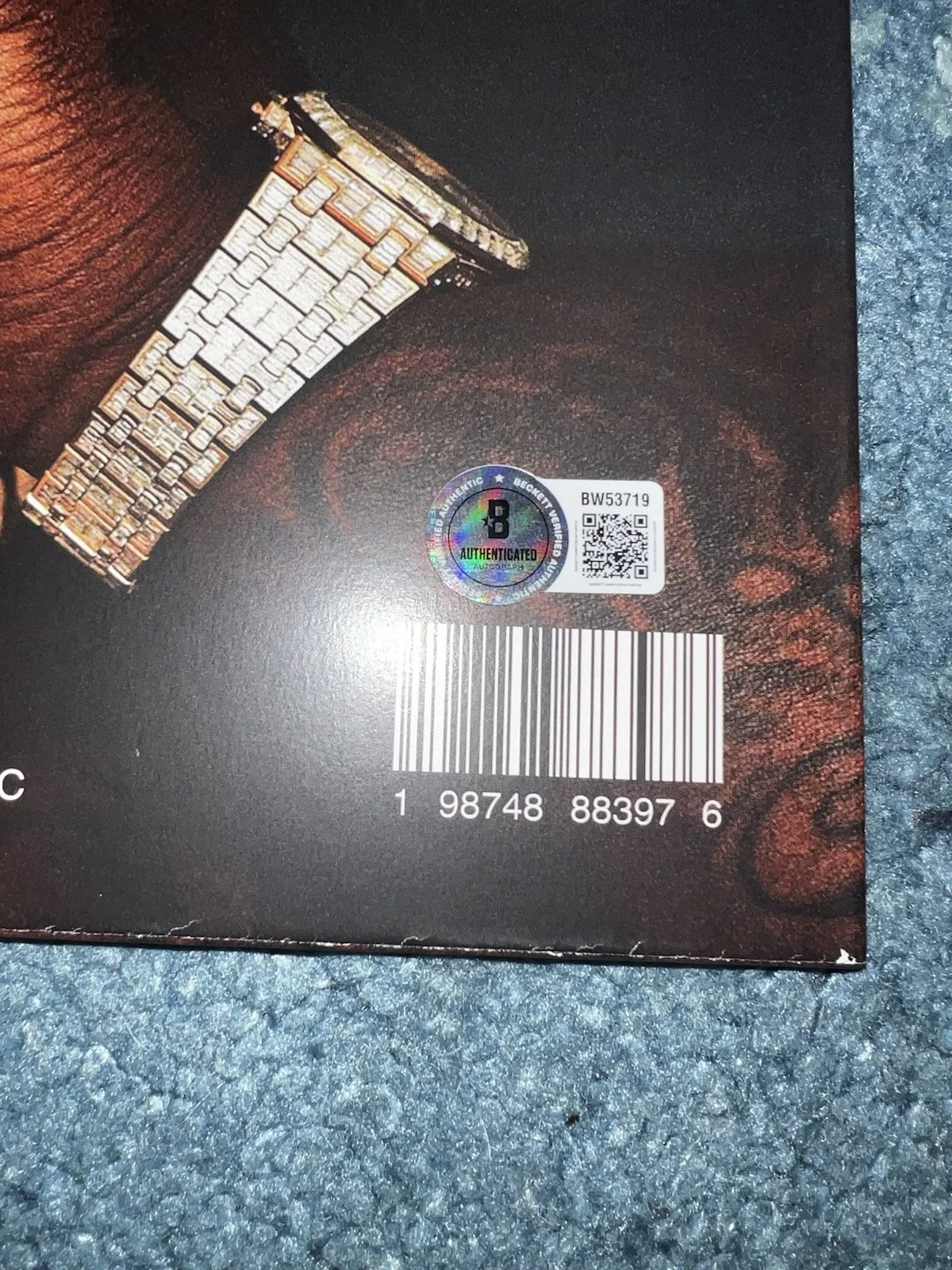 BigXthaPlug Signed Take Care Vinyl Rap Superstar Legend Beckett #2, image 3
