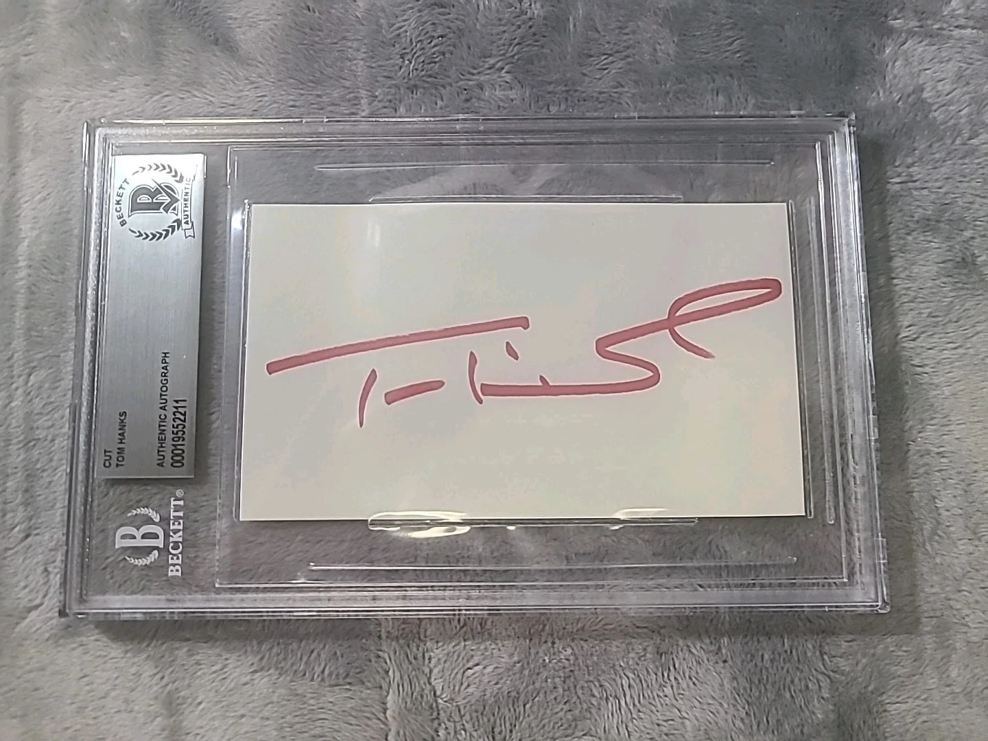 Tom Hanks Signed Cut Beckett Certified Forest Gump Apollo 13, image 2