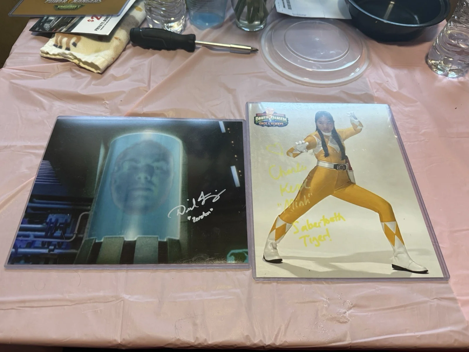 Charlie Kersh, David Yost — MMPR Autographs/ David Fielding and Charlie Kersh, image 3