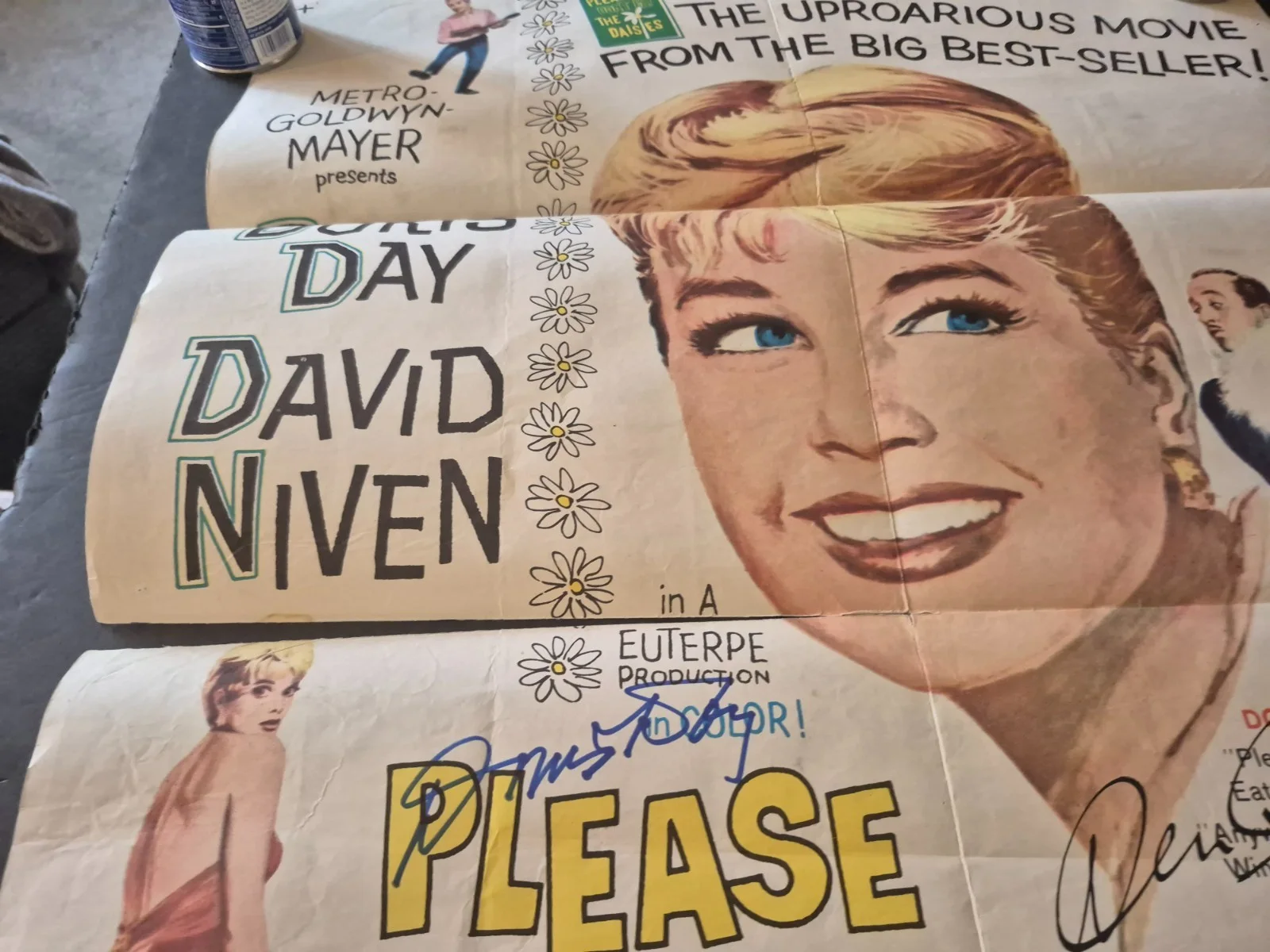 SEE BELOW — CAST SIGNED-PLEASE DON'T EAT THE DAISIES-MOVIE POSTER-w/COA ekim, изображение 3