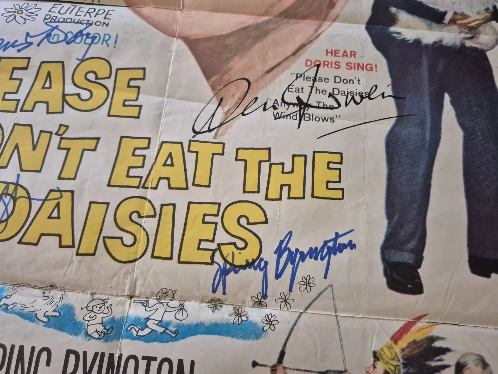 SEE BELOW — CAST SIGNED-PLEASE DON'T EAT THE DAISIES-MOVIE POSTER-w/COA ekim, изображение 5