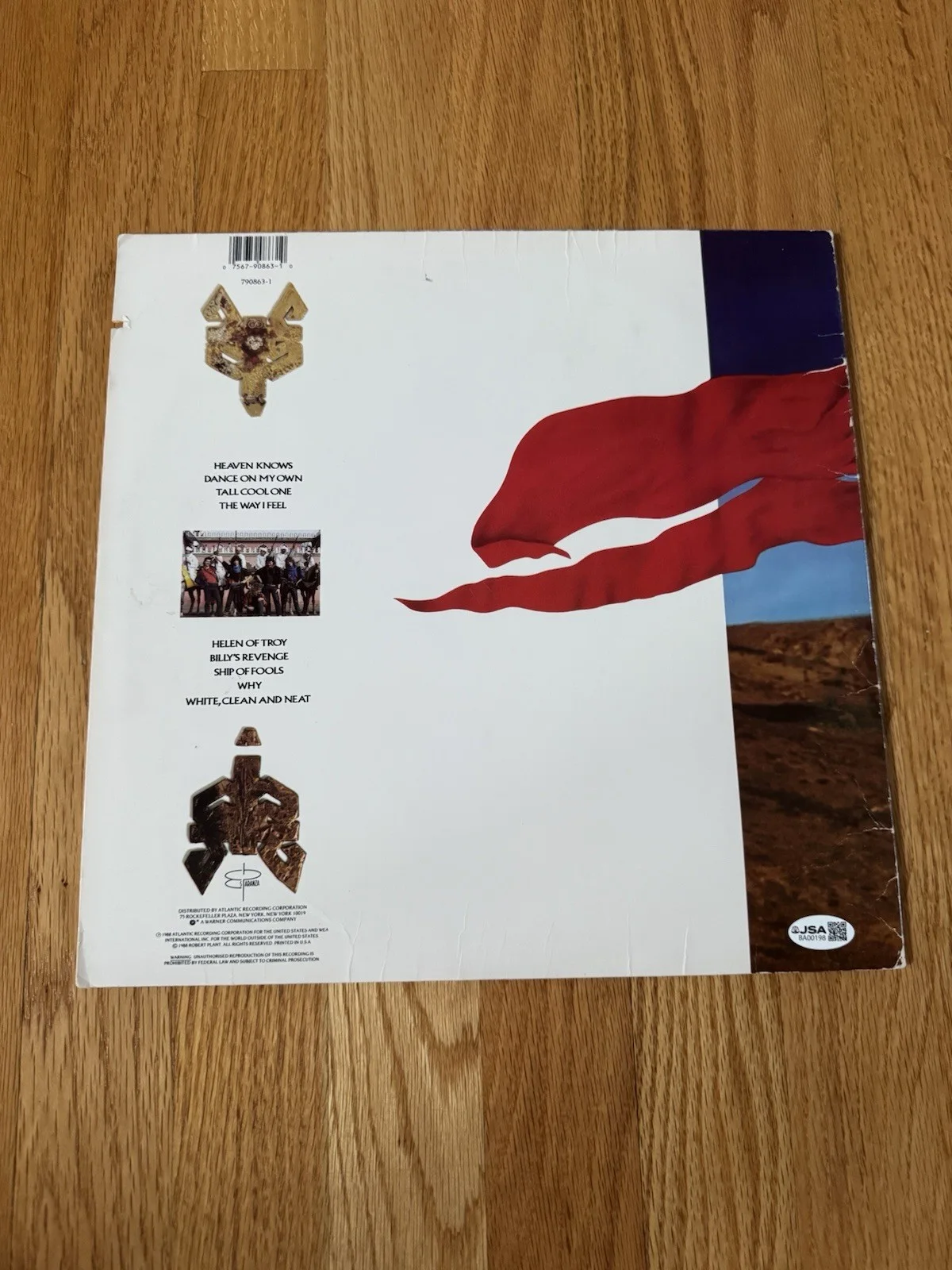 Robert Plant Signed Now and Zen Album JSA Led Zeppelin Hard Work Inscription, изображение 2