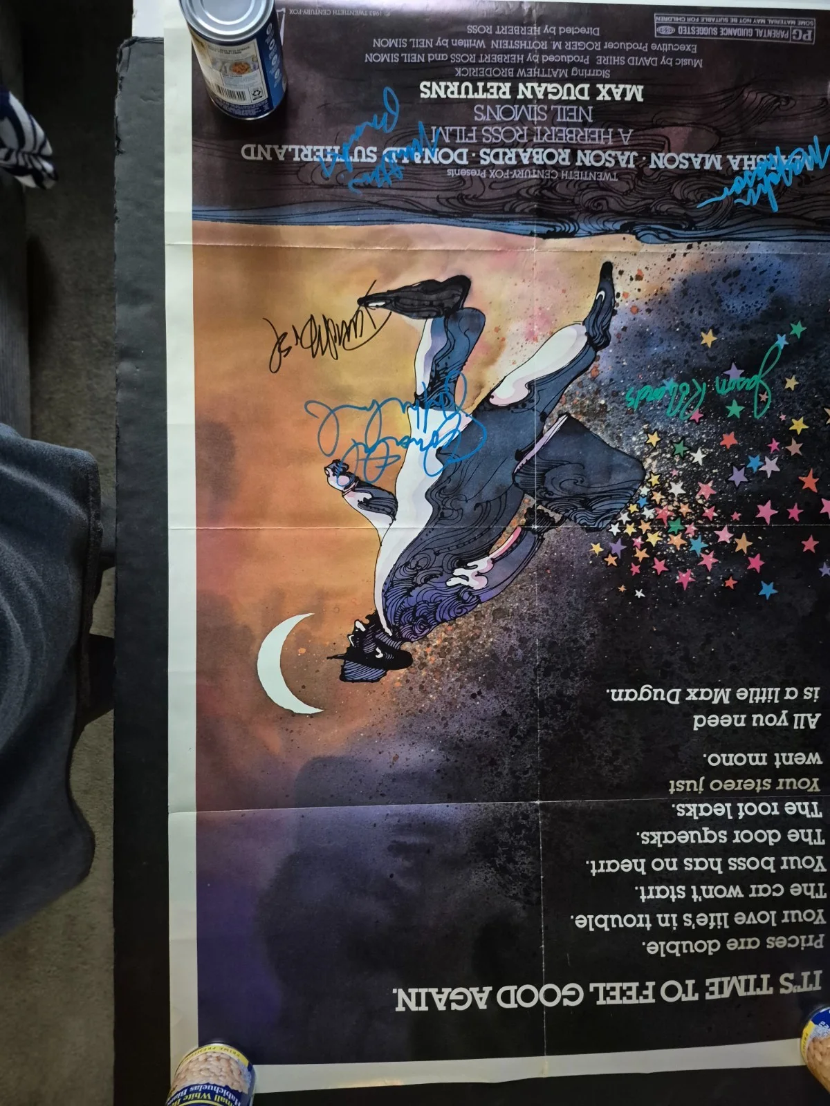 EKIM=INVENTORY — MAX DUGAN RETURNS-CAST SIGNED MOVIE POSTER- ekim, image 3