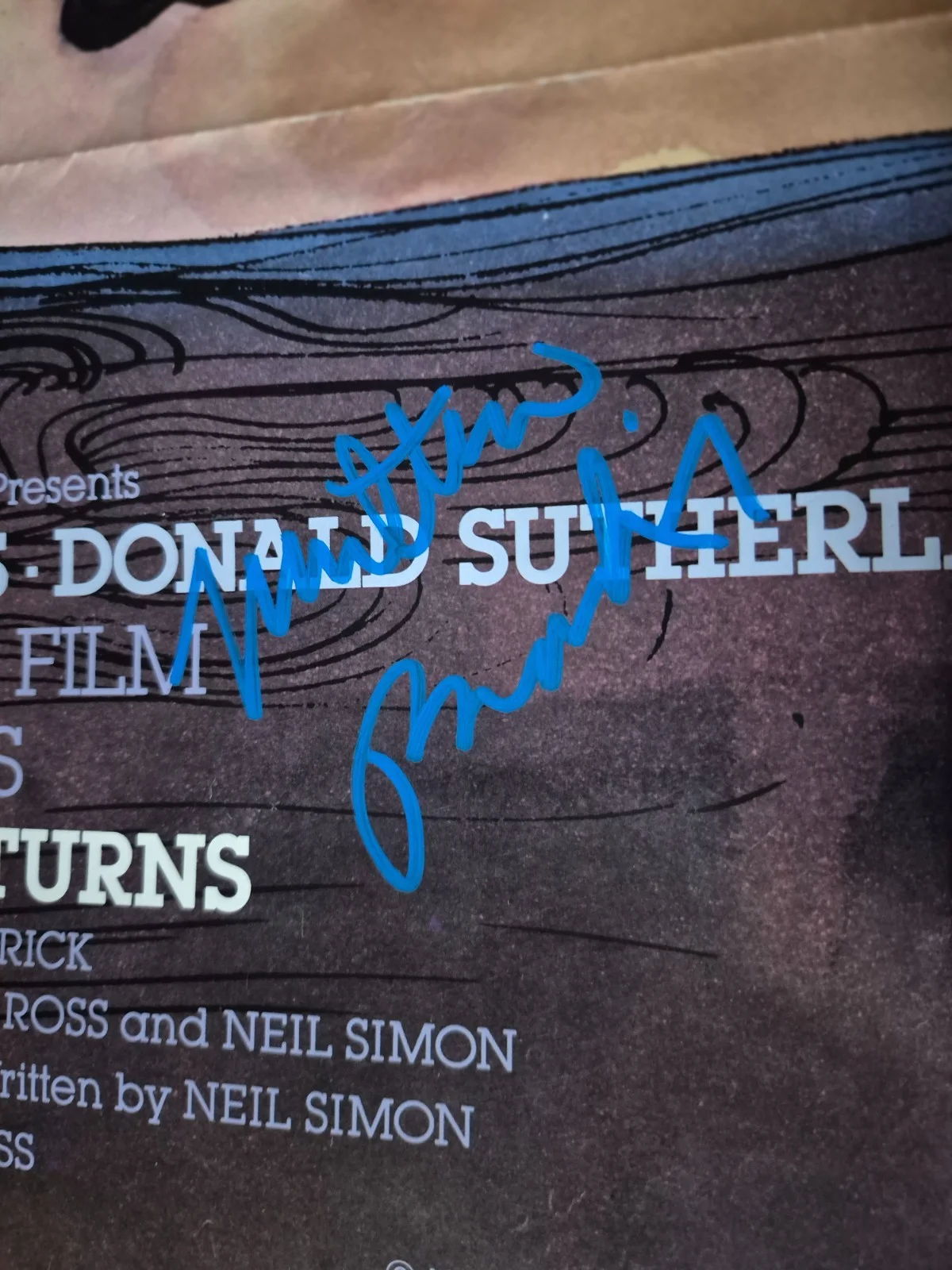 EKIM=INVENTORY — MAX DUGAN RETURNS-CAST SIGNED MOVIE POSTER- ekim, image 5