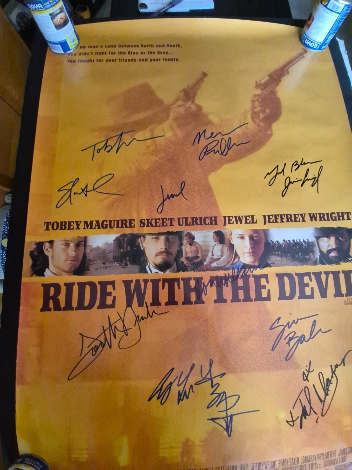SEE BELOW — RIDE WITH THE DEVIL-CAST SIGNED- MOVIE POSTER-w/COA ekim, image 3