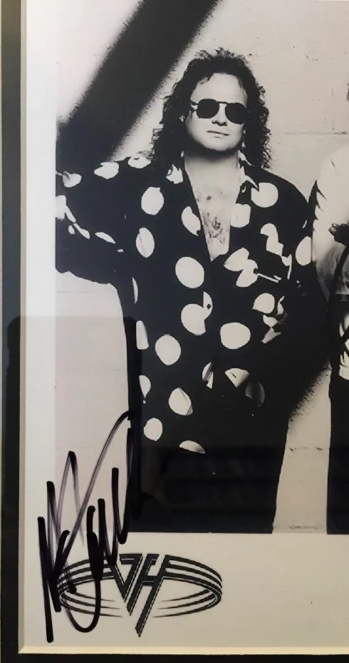 Van Halen - 8x10 Promo Pic (Real Autographs - Signed by full band) Framed w/COA, image 2