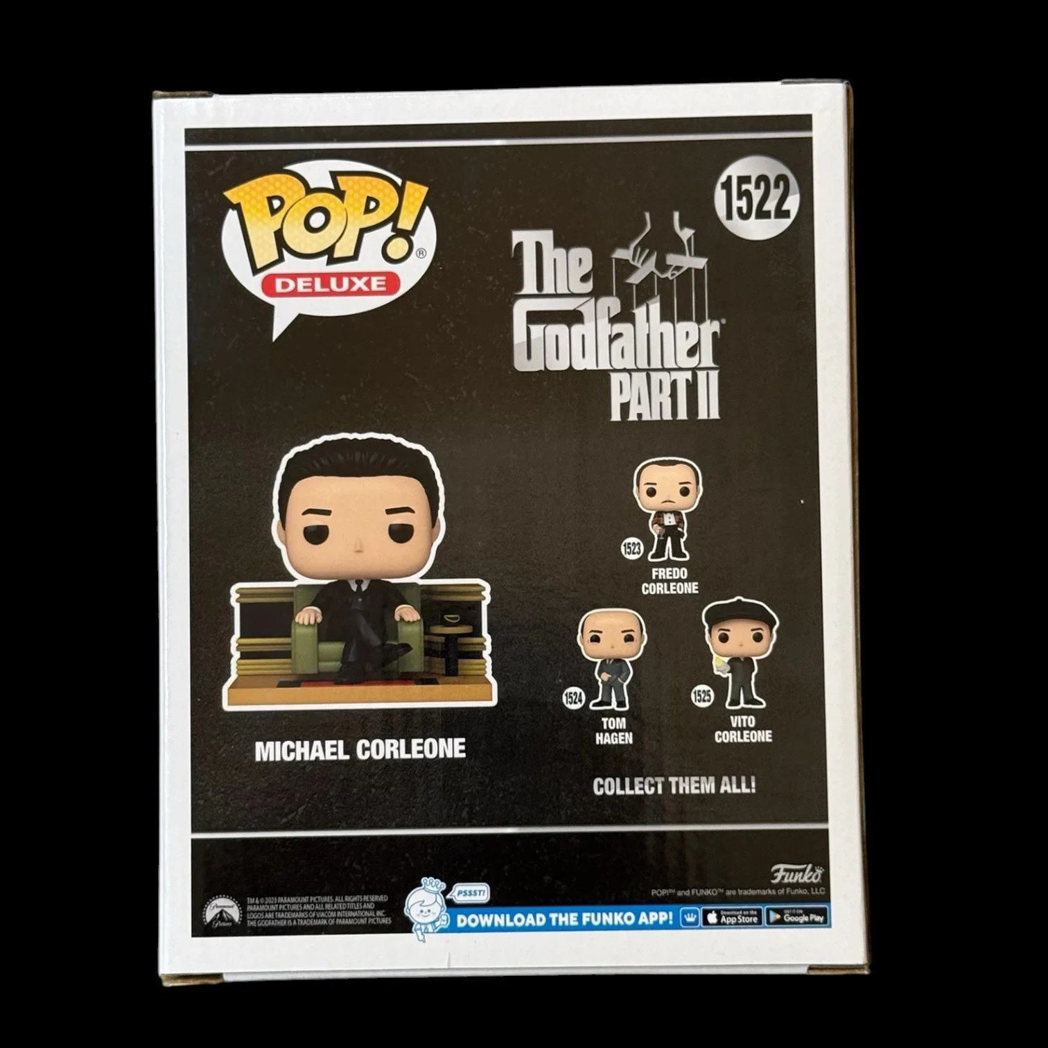 Al Pacino Signed Michael Corleone Deluxe Funko Pop #1522 PSA/DNA COA Autograph, image 3