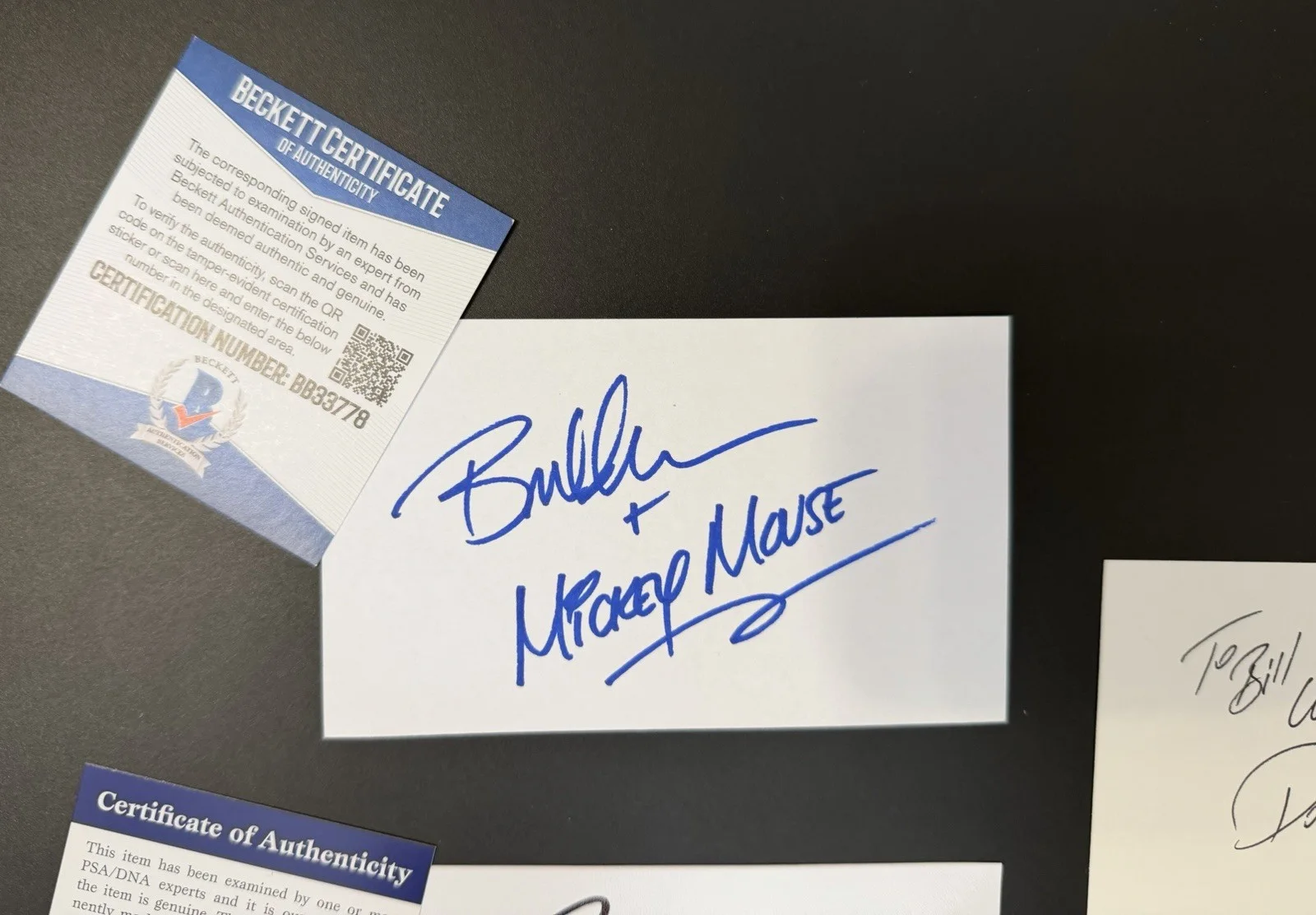 Disney Voice Actor Autograph Lot – Bill Farmer, Bret Iwan, Tony Anselmo Signed!, image 2