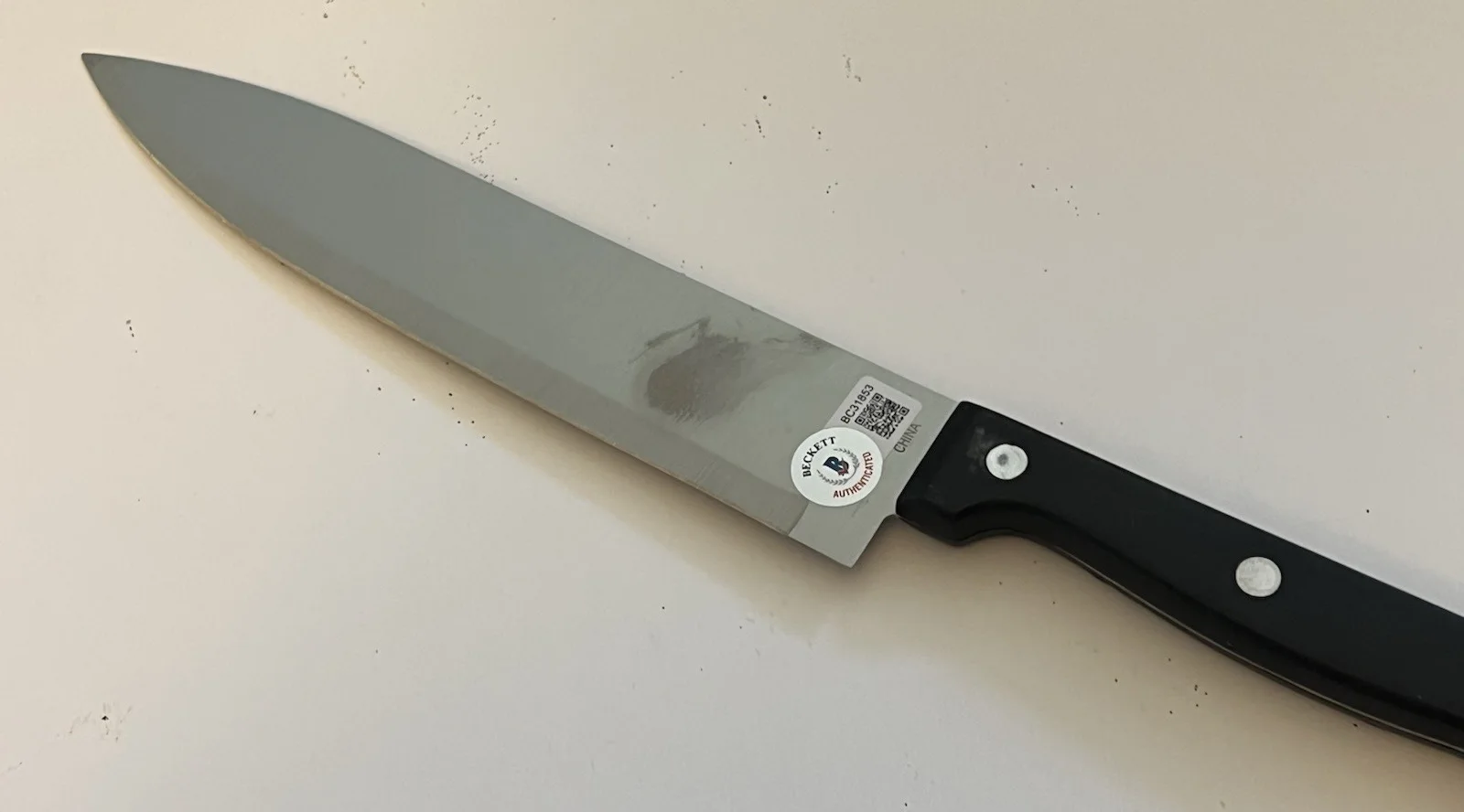 Brad Loree — Brad Loree signed real butcher knife Halloween Michael Myers BECKETT COA Bam Box, изображение 2