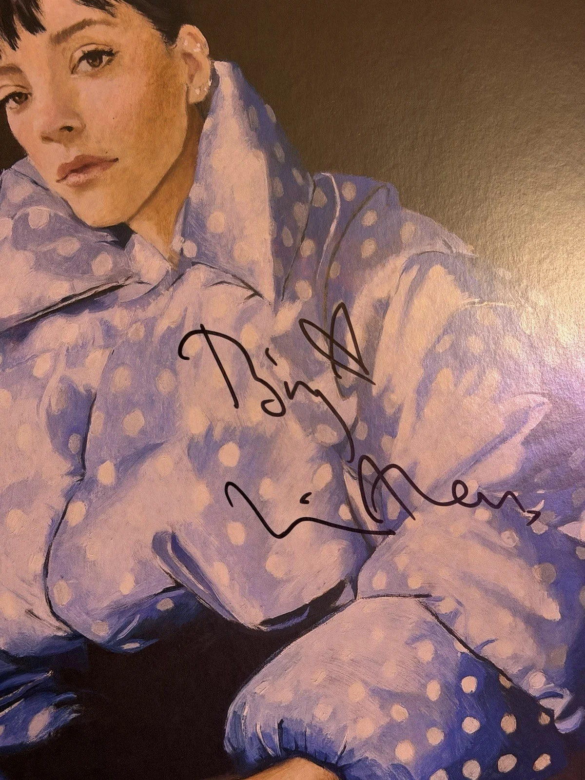 West End Girl Vinyl Signed by Lily Allen w/ Video Proof Autographed, image 2
