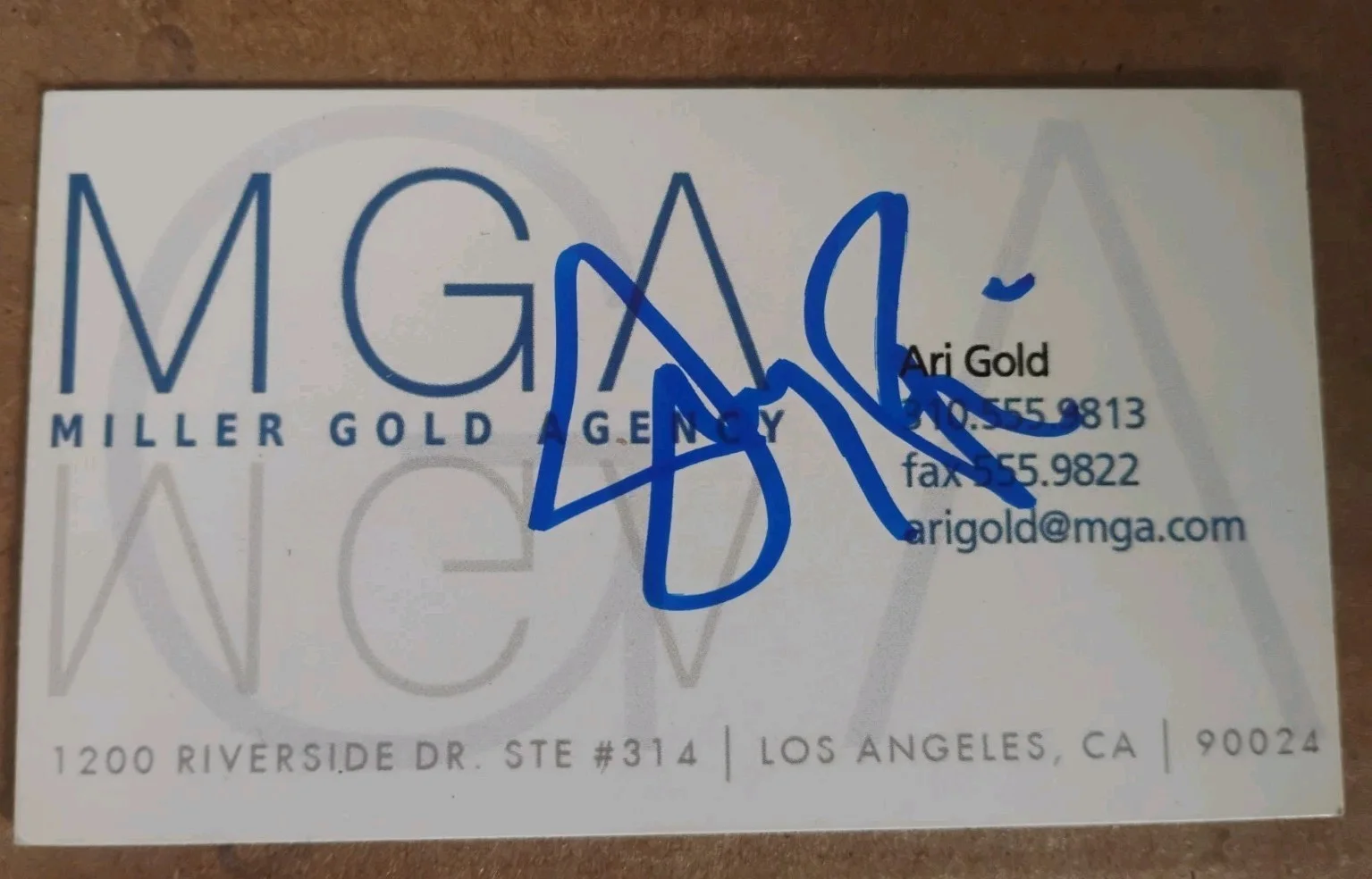 Jeremy piven — ARI GOLD SUPERSTAR JEREMY PIVEN SIGNED AUTOGRAPH ENTOURAGE BUSINESS CARD PROOF