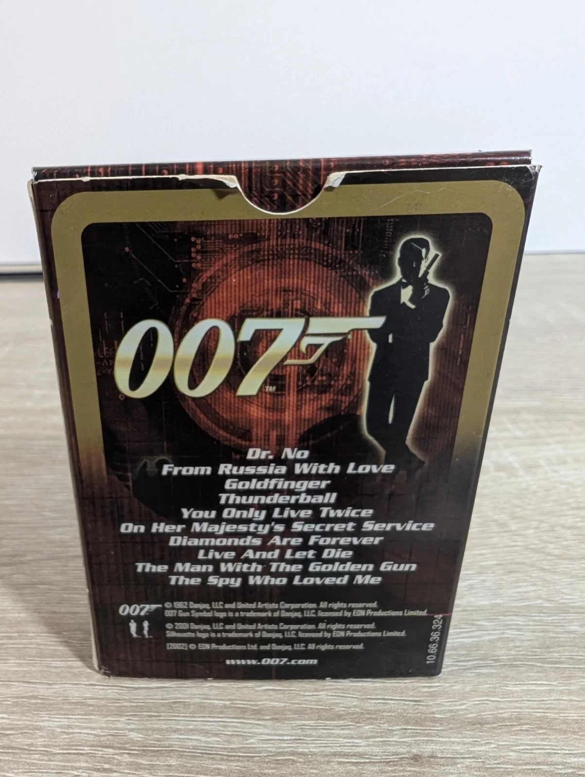 James Bond 007 Movie Playing Cards Carta Mundi Films 1-10, изображение 2