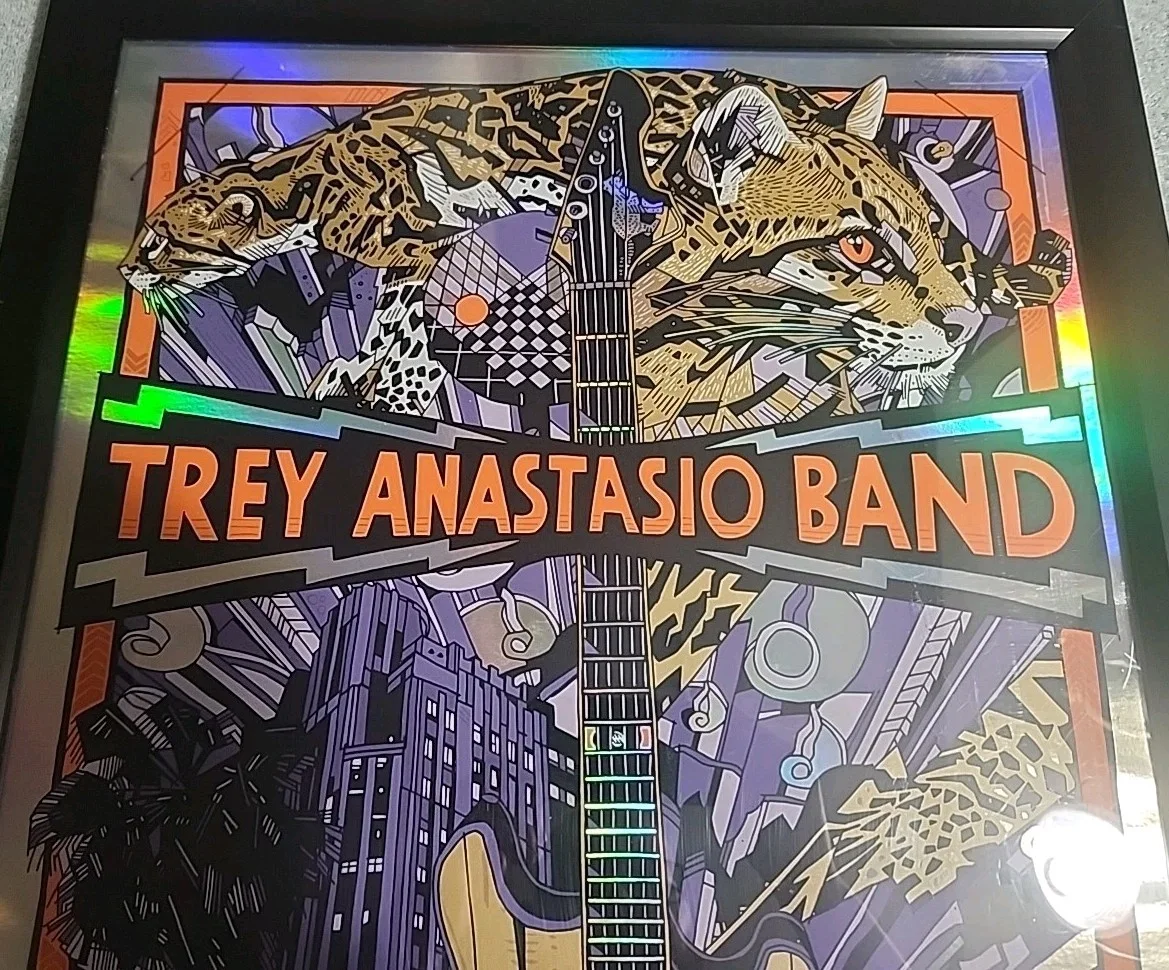 Trey Anastasio Band Poster Wiltern Los Angeles 2020 Foil /25 Tyler Stout Signed, изображение 2