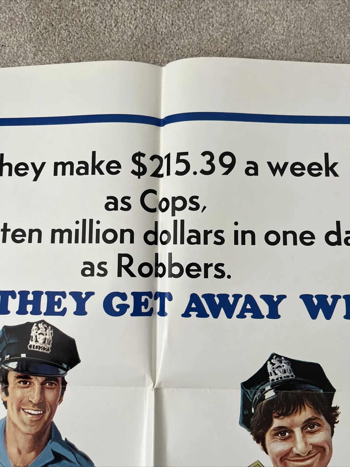 Cops And Robbers (1973) Original US One Sheet Cinema Poster, image 3