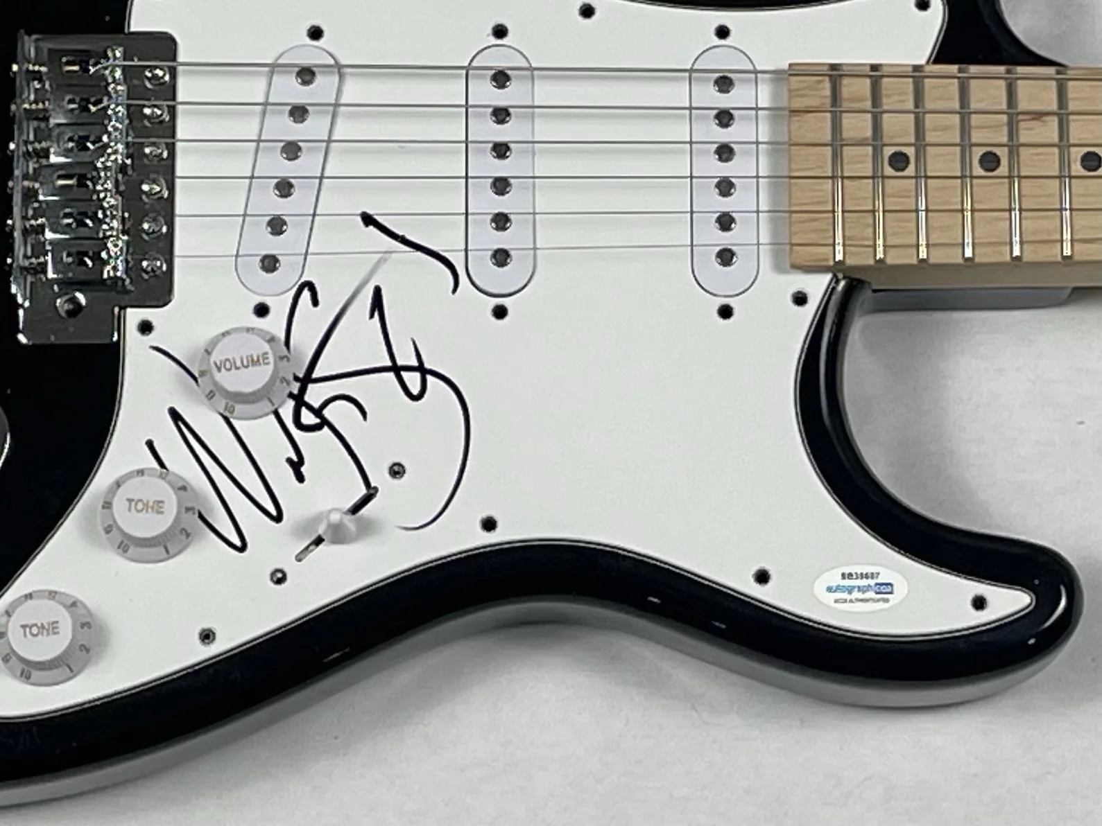 Puddle of Mudd Wes Scantlin Signed Autograph Electric Guitar Band Singer ACOA, изображение 4