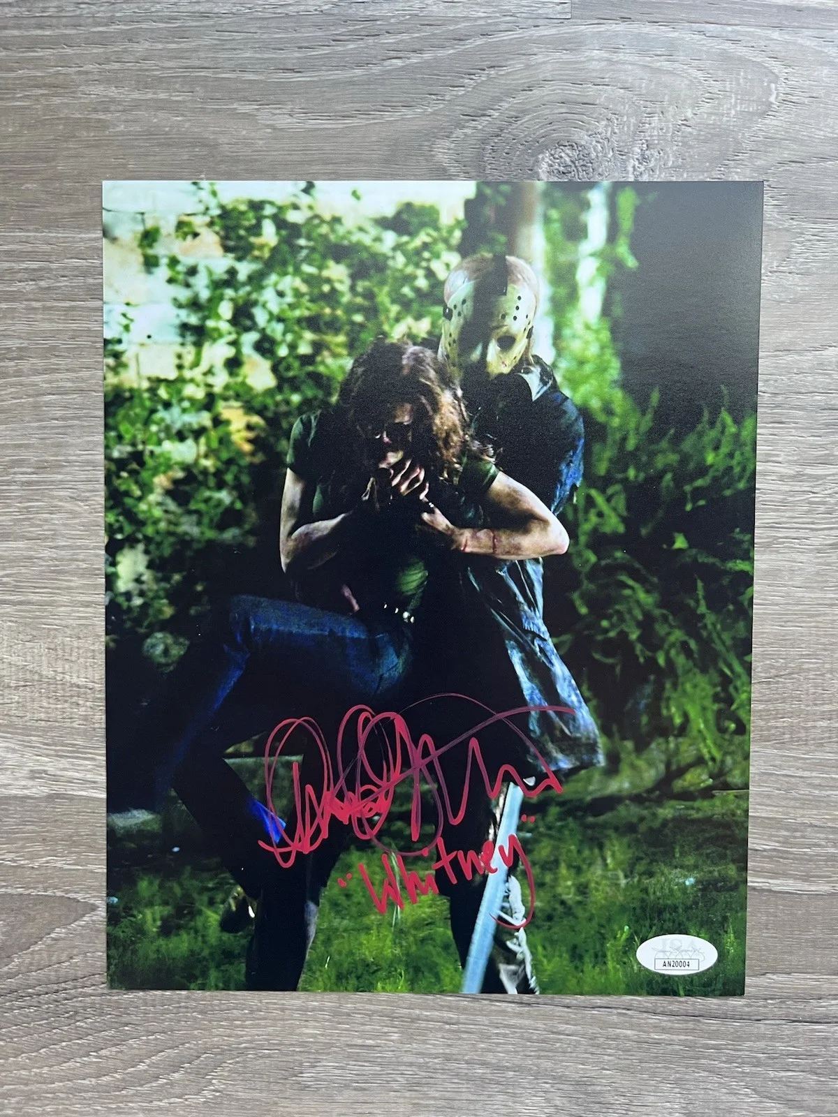 Amanda Righetti Signed Friday The 13th 8x10 Photo JSA COA Whitney Horror Auto, изображение 2