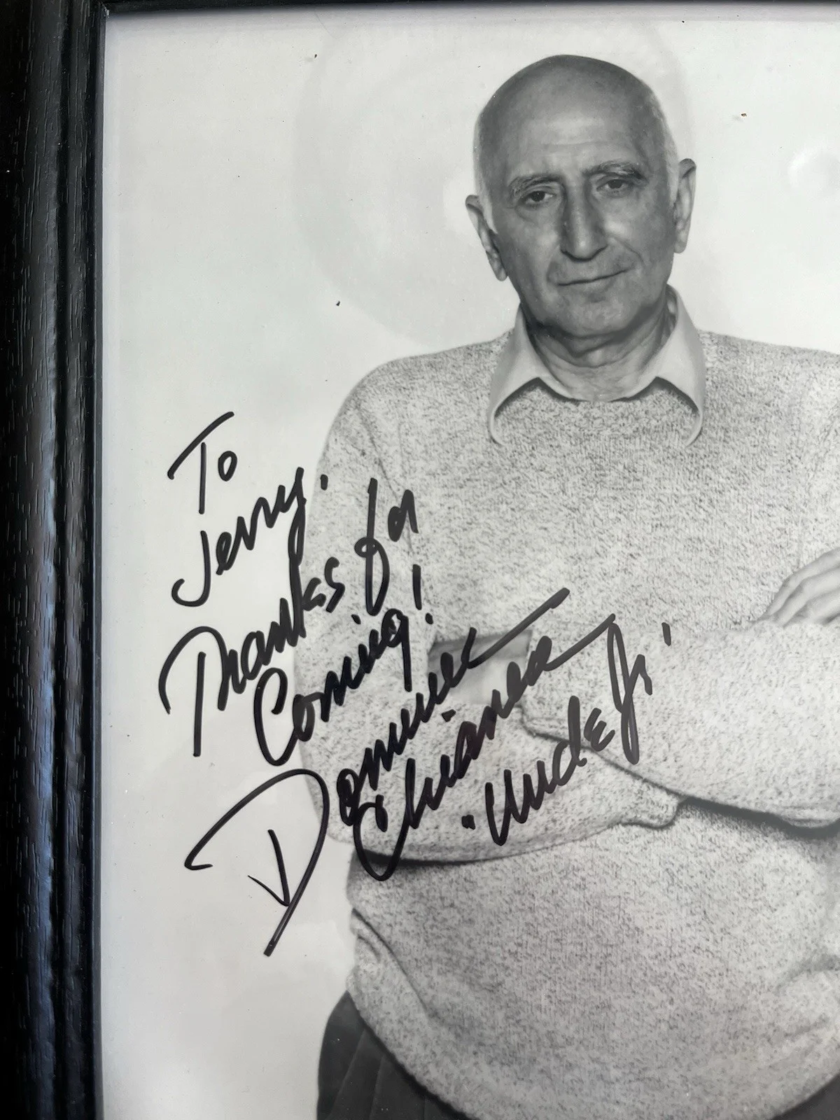 dominic chianese — Dominic CHIANESE Signed Sopranos 8x10 Autograph Photo UNCLE JR Personalized, изображение 2