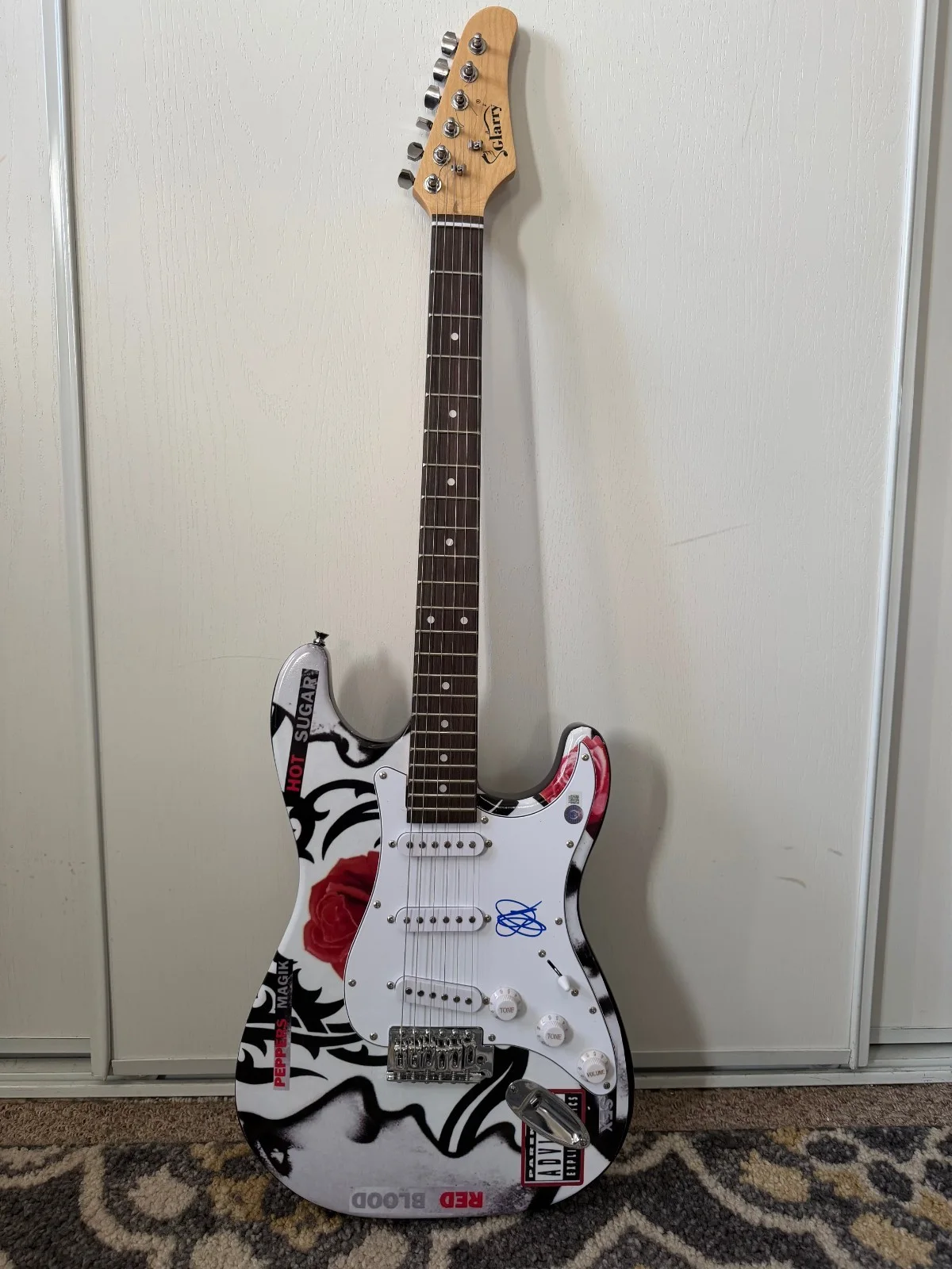 John Frusciante Signed Autograph Electric Guitar, Red Hot Chili Peppers BAS COA, image 2