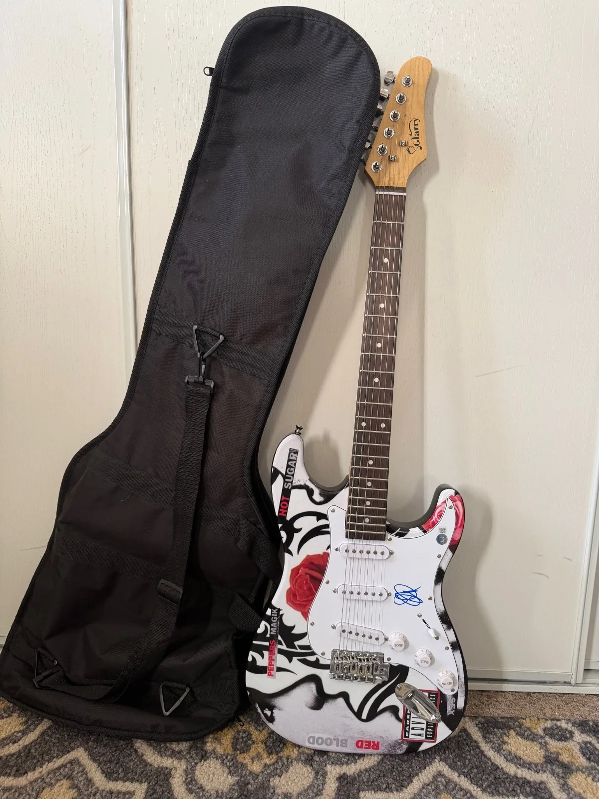 John Frusciante Signed Autograph Electric Guitar, Red Hot Chili Peppers BAS COA, image 5